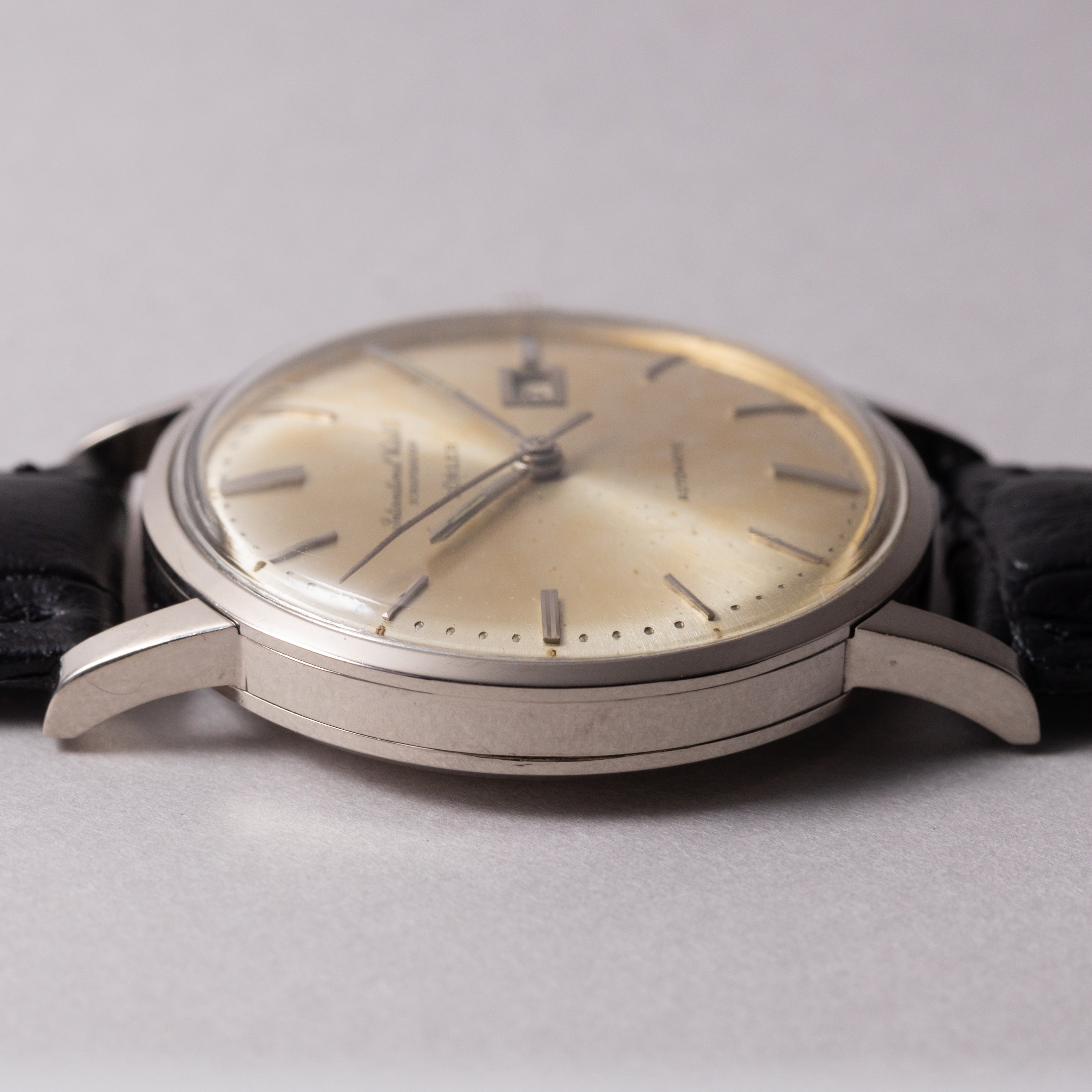 IWC 1963年製 18KWG チューラーWネーム 寄り目デイト オートマチック