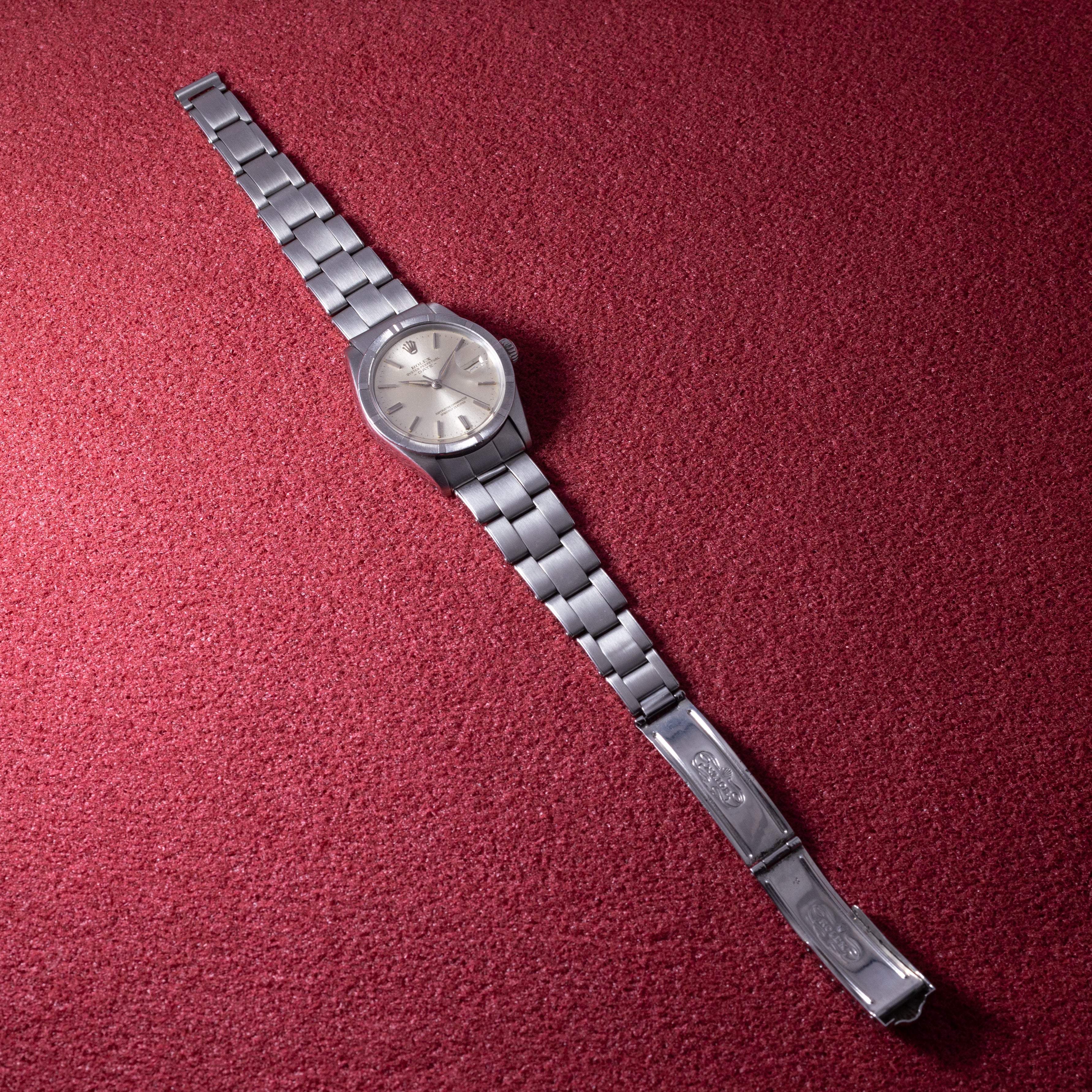 ロレックス オイスターパーペチュアルデイト 1967年製 Ref.1501 エンジンターンドベゼル
