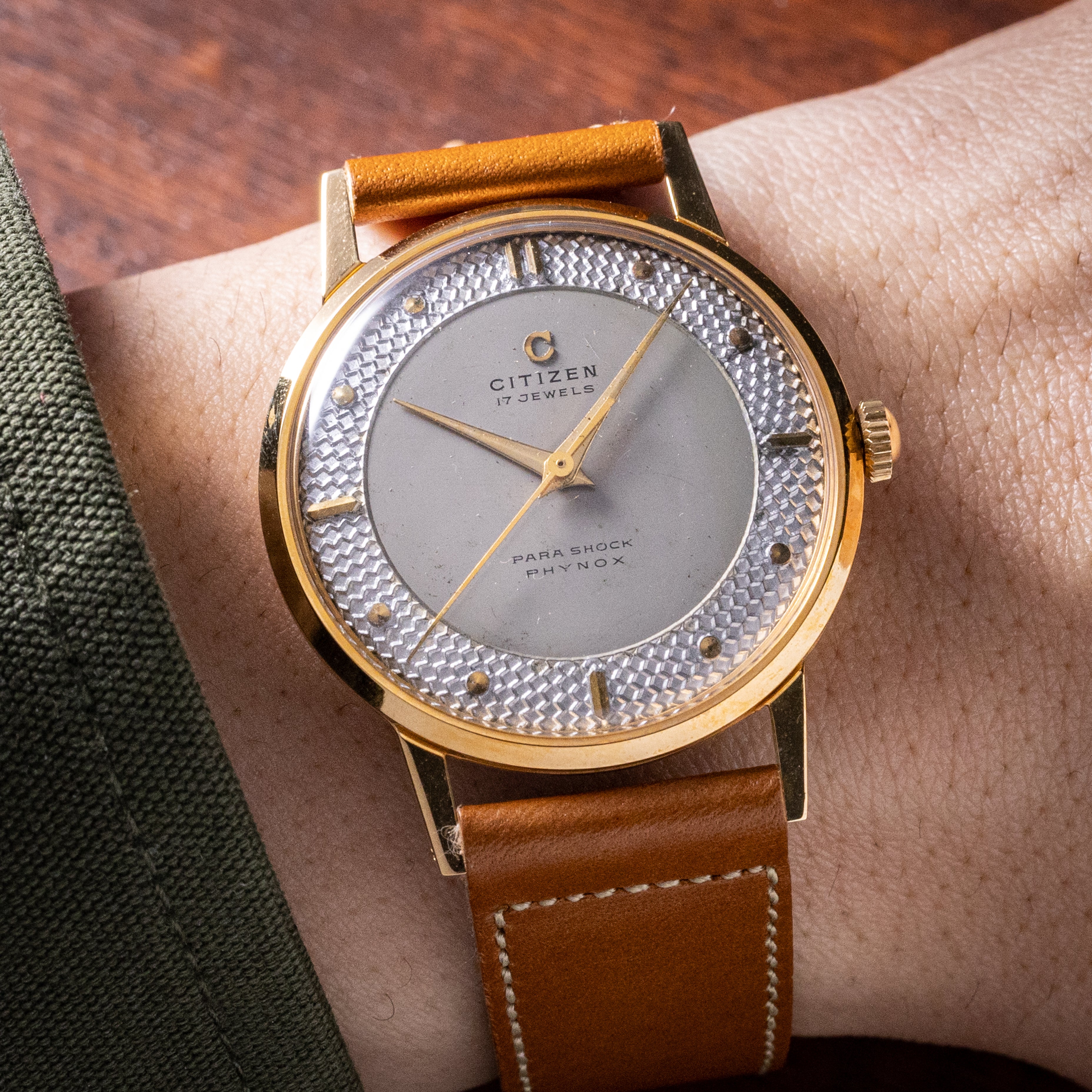 CITIZEN パラショック 1960年製/昭和35年製 手巻き ユニークダイヤル