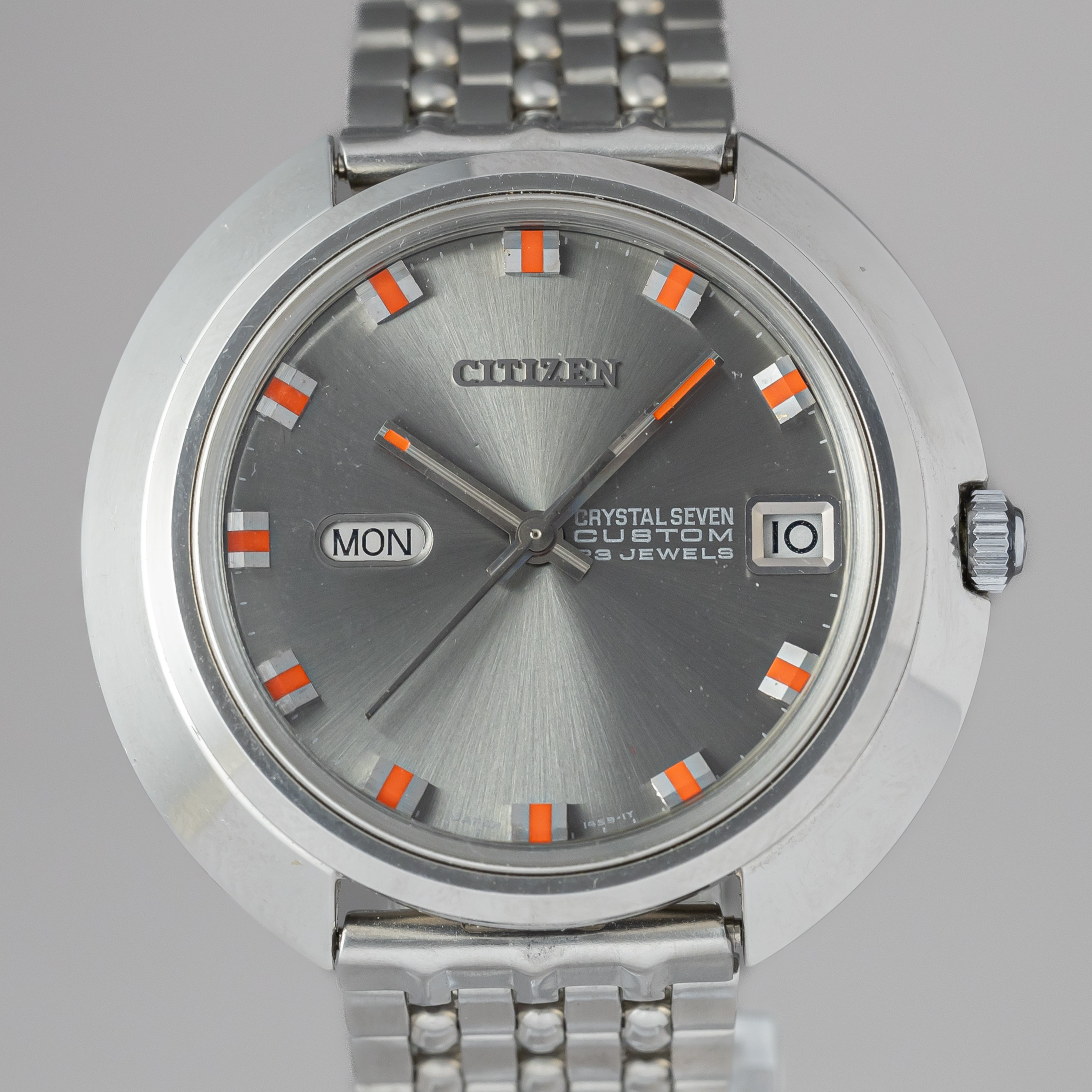 シチズン クリスタル7 1968年製 箱付き グレーダイヤル デッドストック