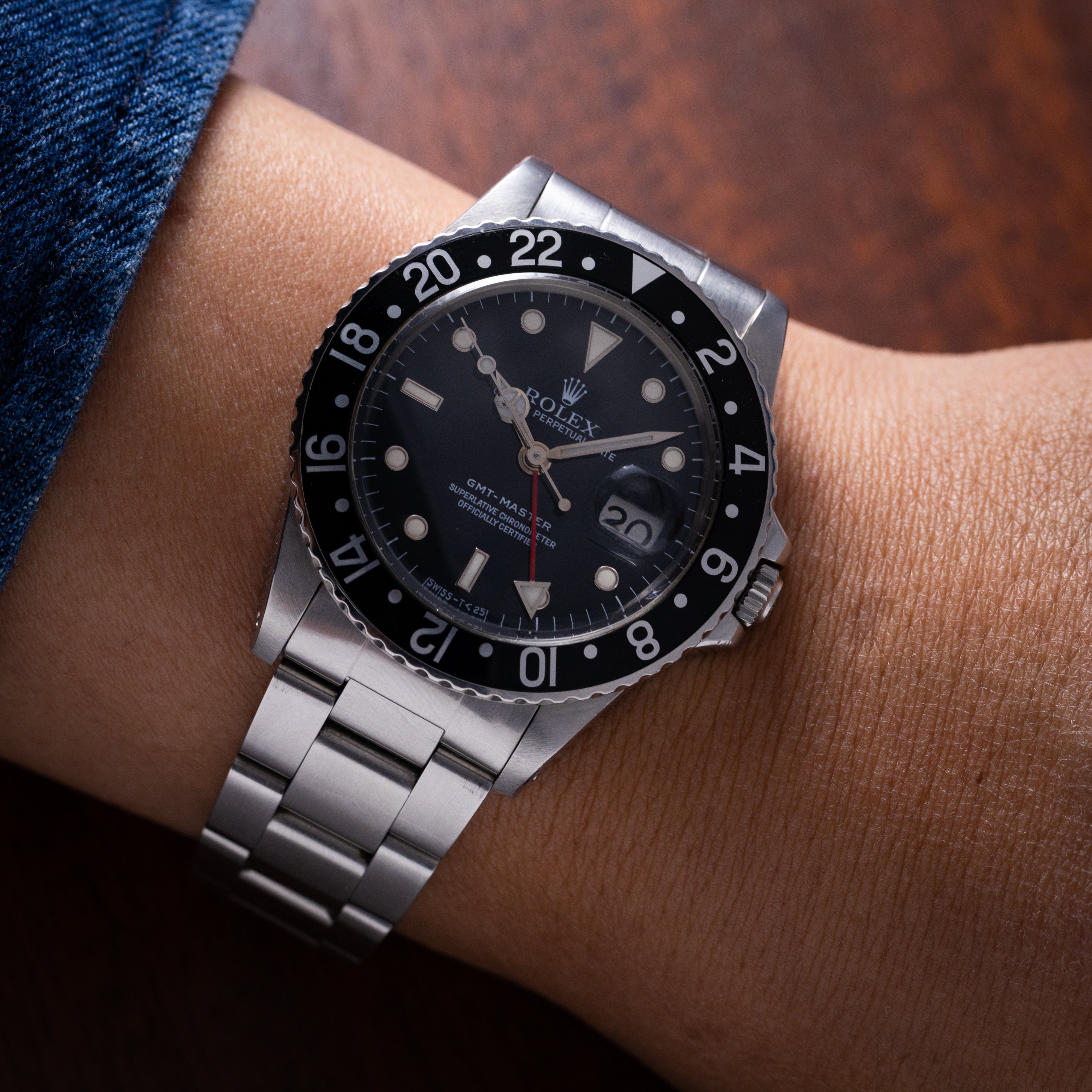 ロレックス 1982年製 Ref.16750 GMTマスター 黒ベゼル