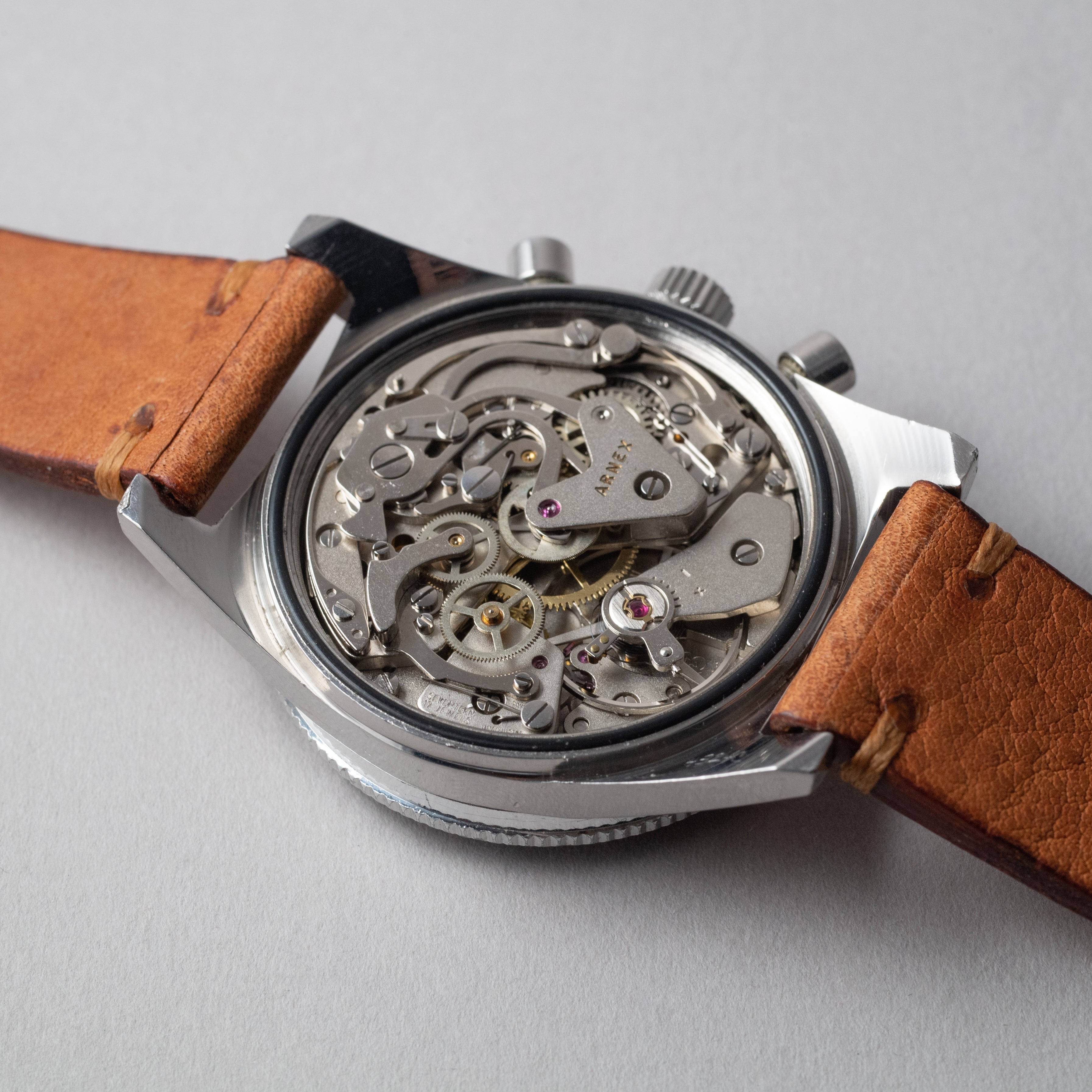 アーネックス 2レジスタークロノグラフ回転ベゼル 1960年代製 手巻き