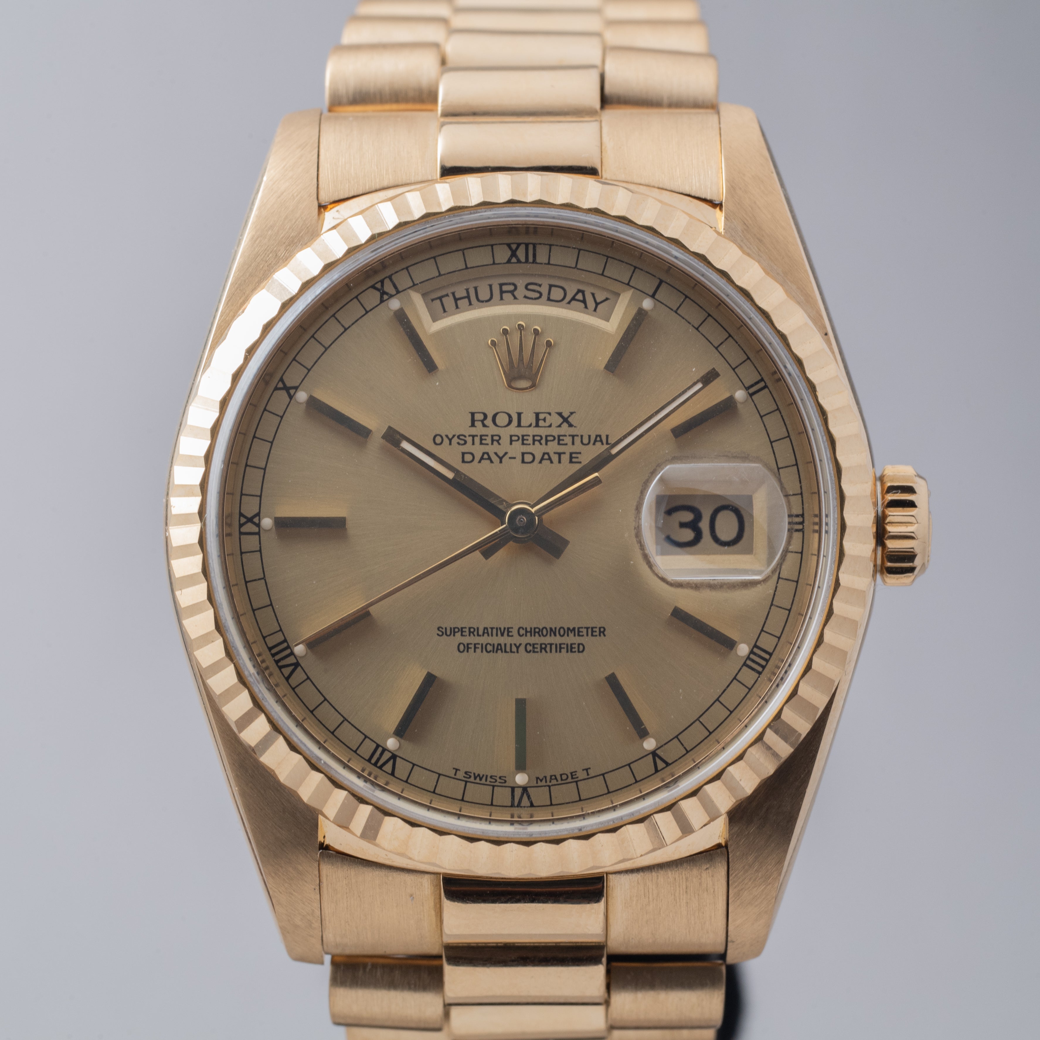 ロレックス デイデイト Ref.18238 1988~89年製 純正ブレス