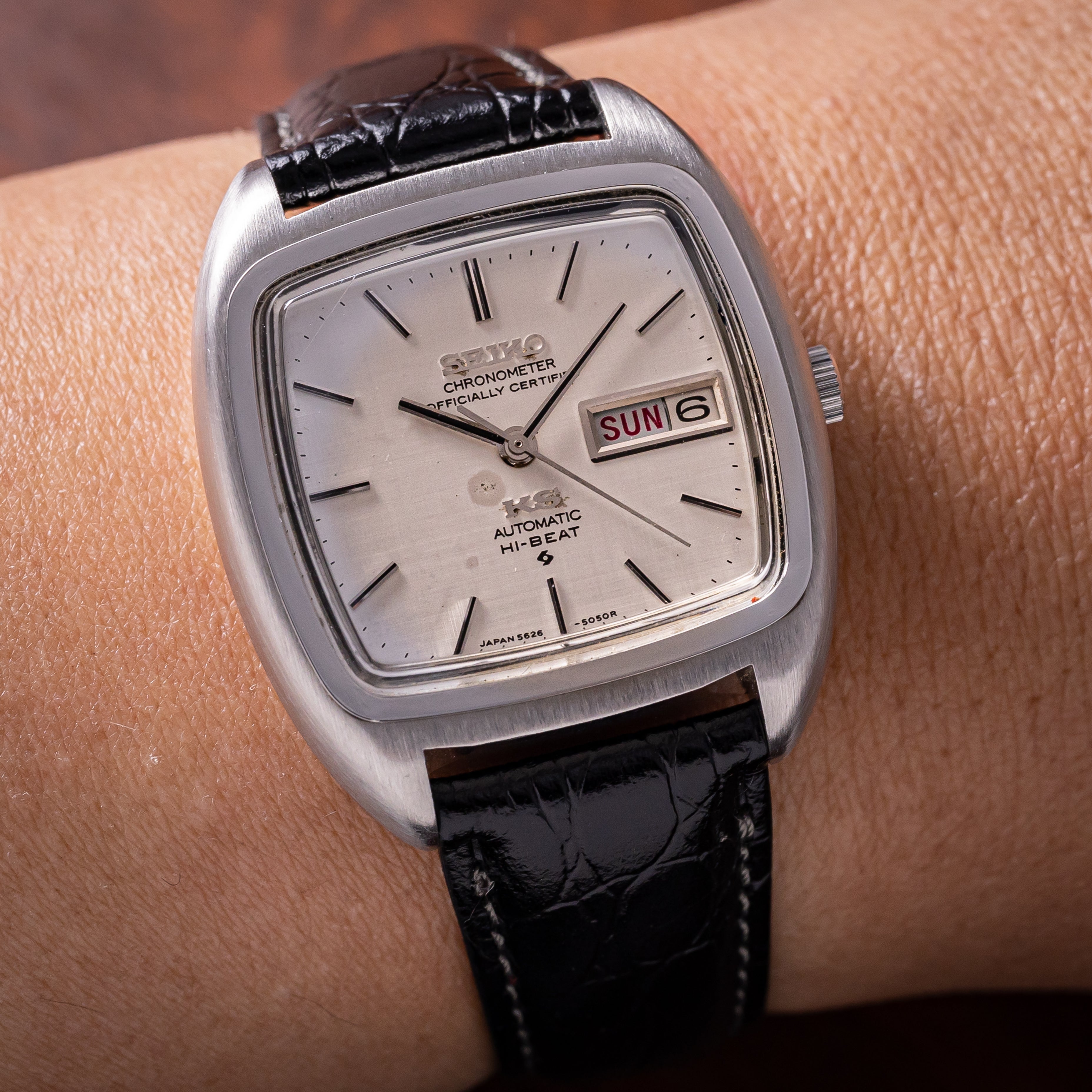 キングセイコー クロノメーター 1974年製 スクエアケース Ref.5625-5040