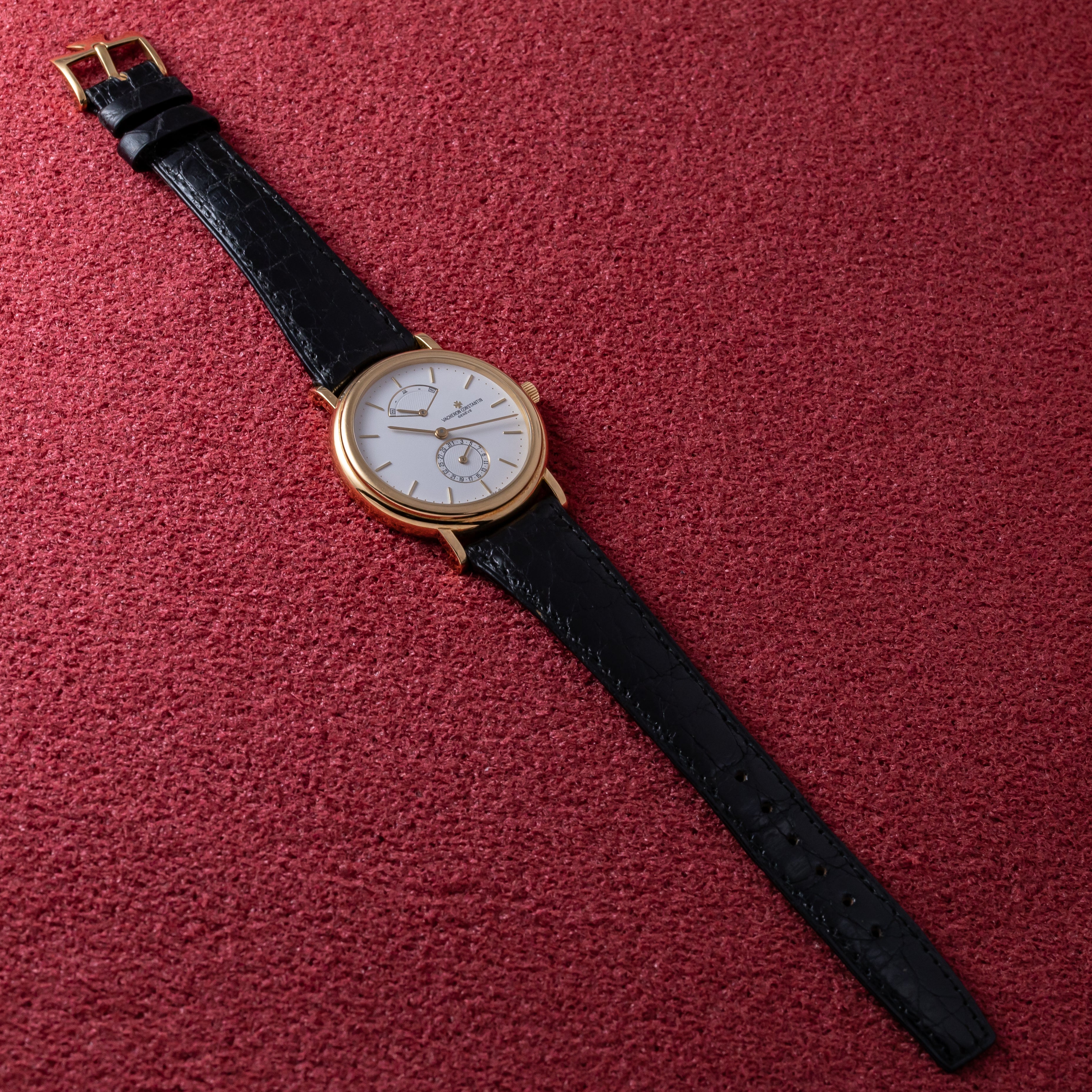 ヴァシュロン・コンスタンタン トゥールドイル18KYG パワーリザーブ カレンダー 箱ギャラ付 純正尾錠 Ref.48101/000J-3