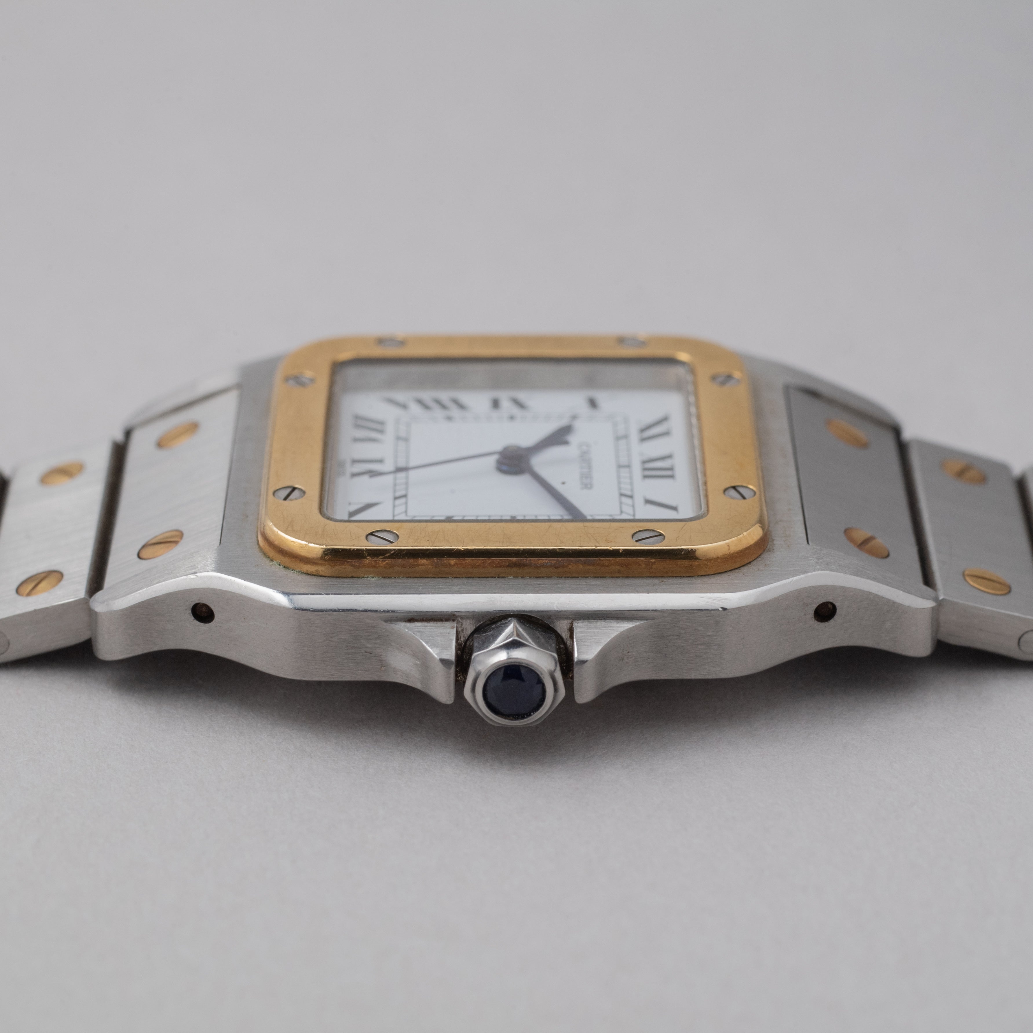 カルティエ サントス LMサイズ コンビ 1980年代製 箱付き