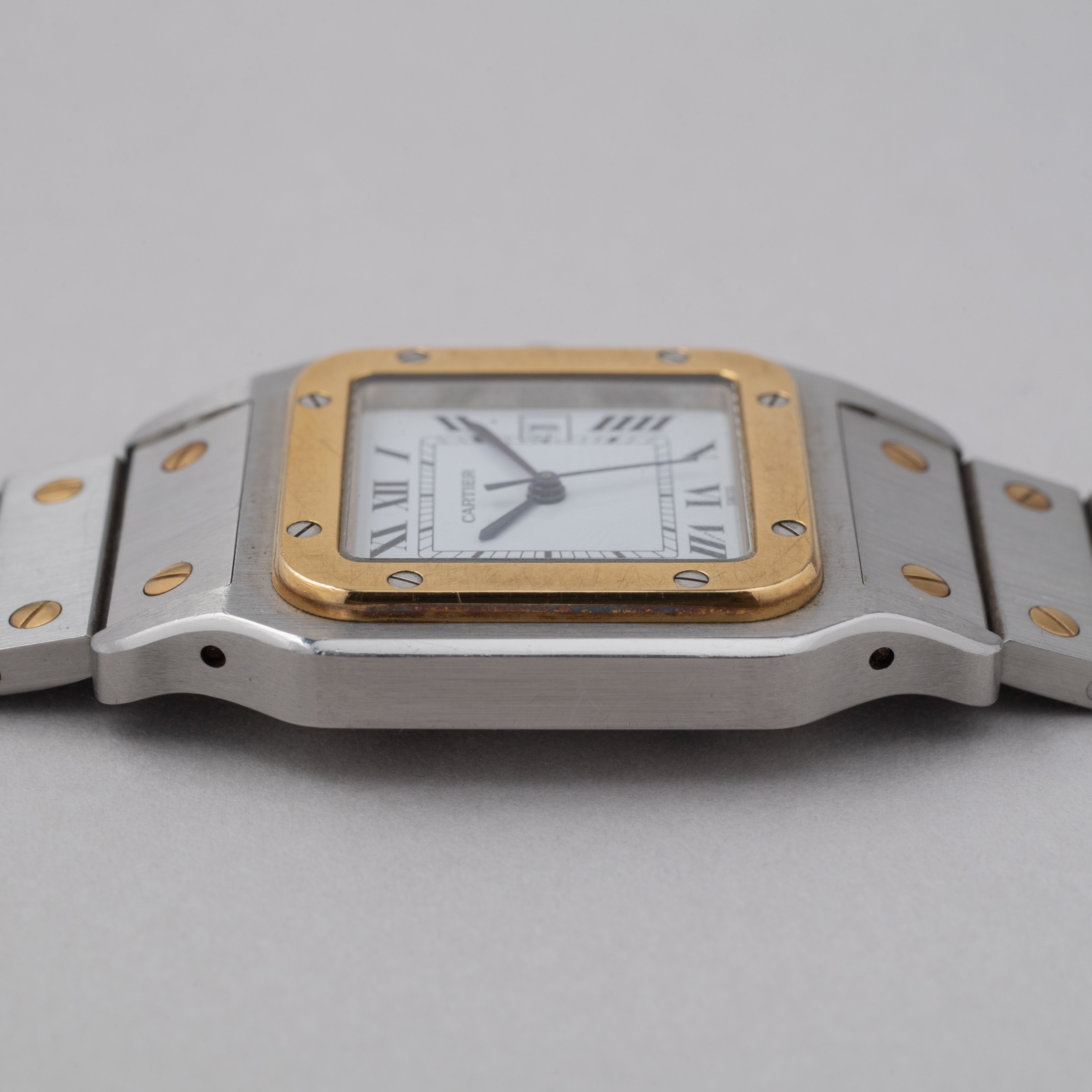 カルティエ サントス LMサイズ コンビ 1980年代製 箱付き