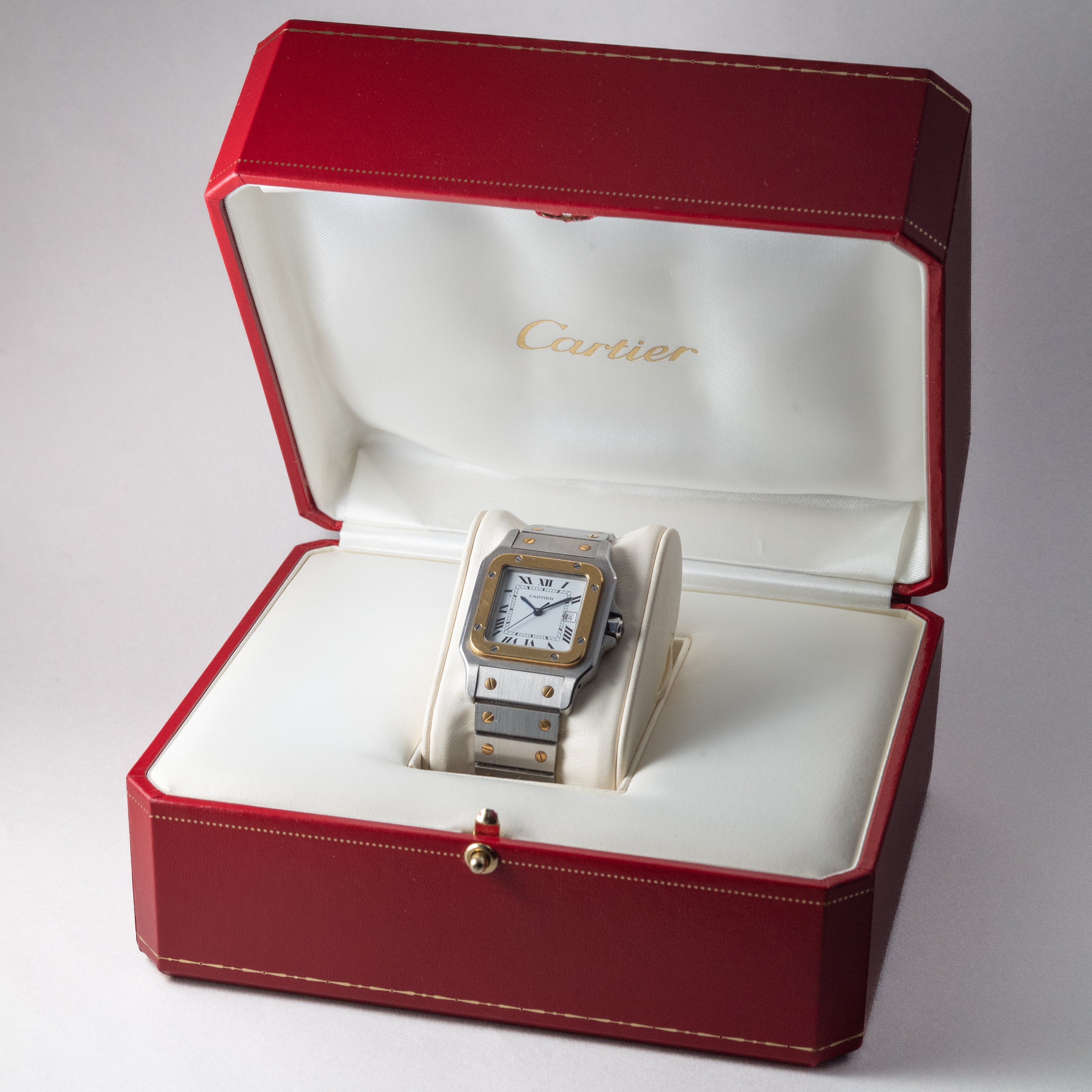 カルティエ サントス LMサイズ コンビ 1980年代製 箱付き