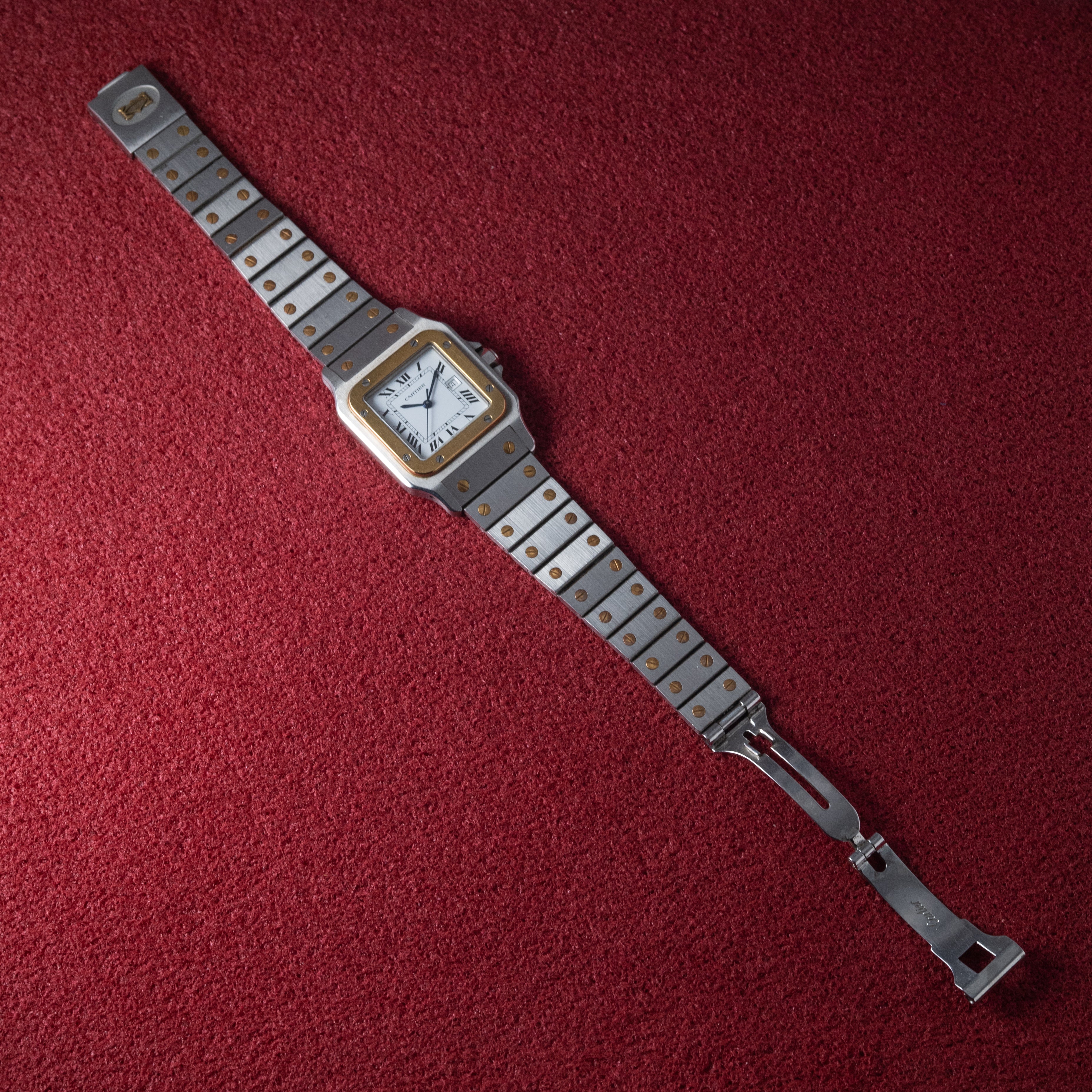 カルティエ サントス LMサイズ コンビ 1980年代製 箱付き