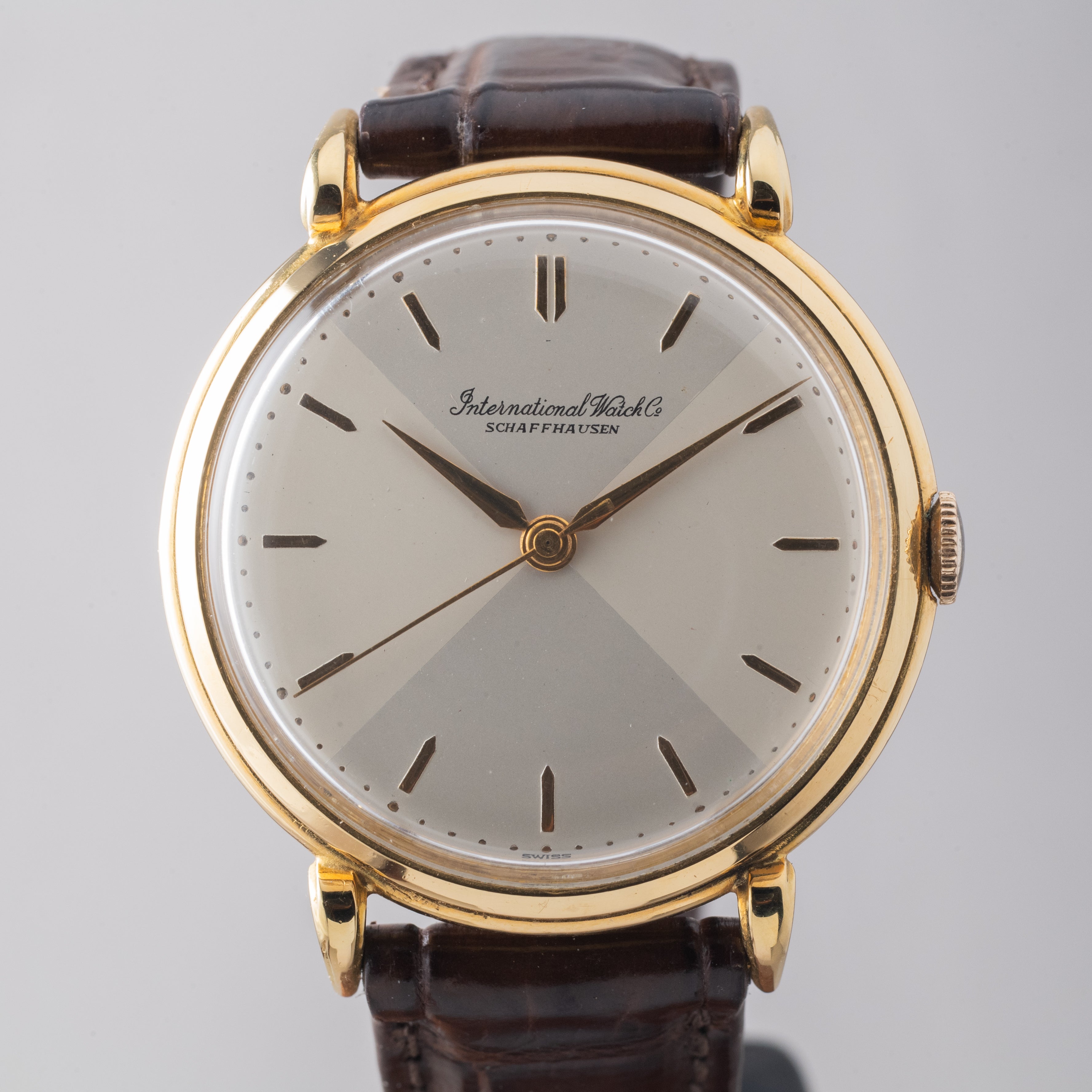 IWC 18金無垢 1952年製 ラウンドケース Cal.89 手巻き