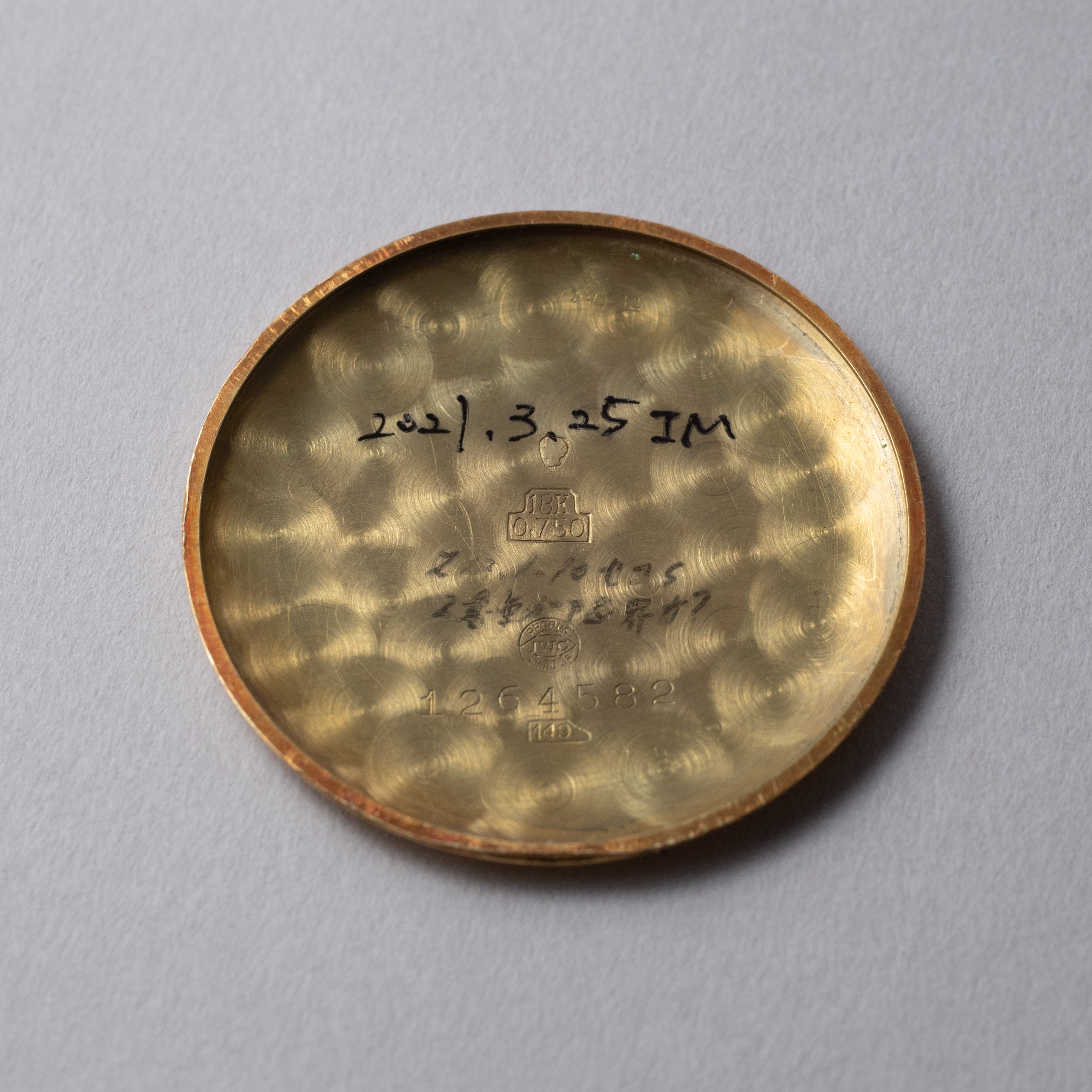 IWC 18金無垢 1952年製 ラウンドケース Cal.89 手巻き