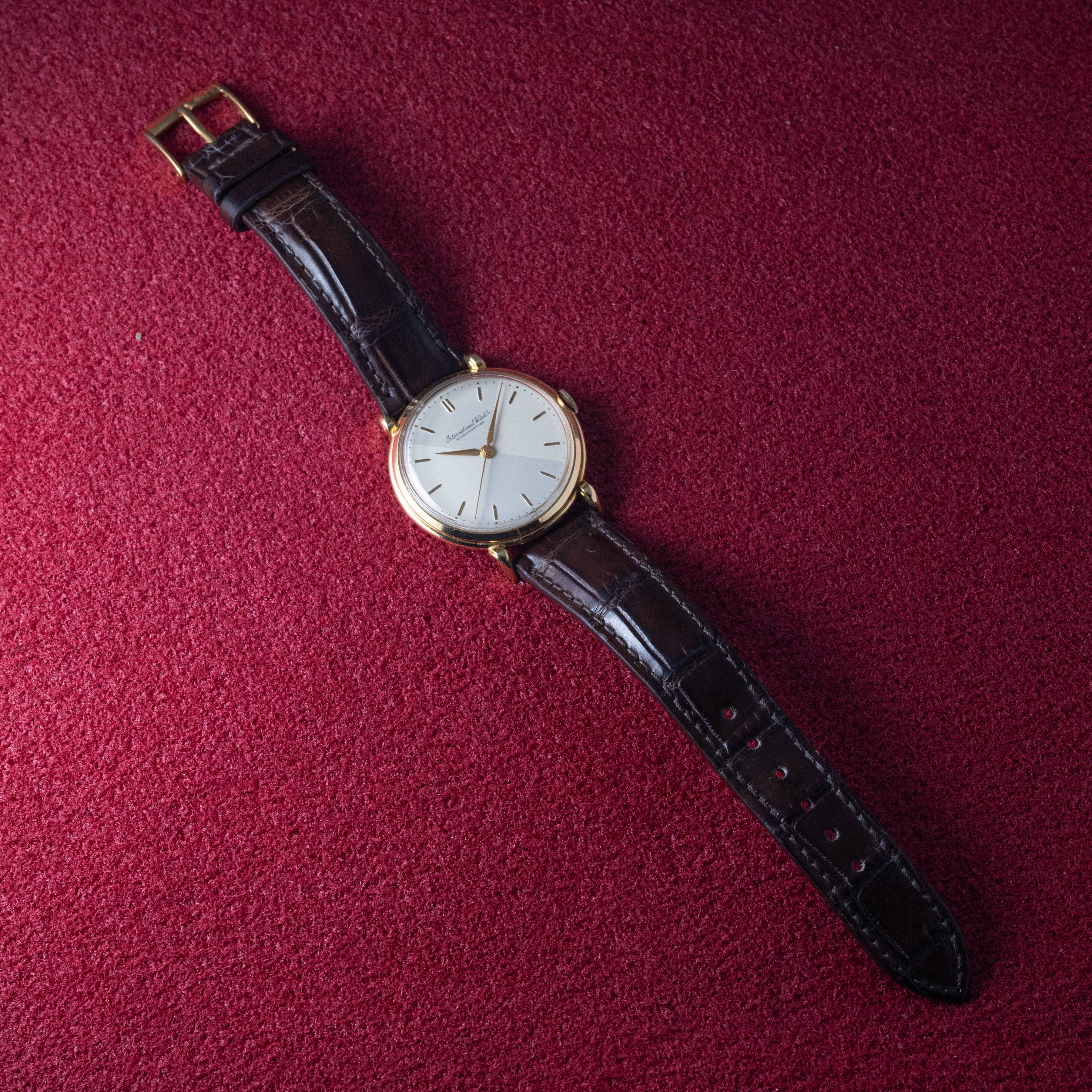 IWC 18金無垢 1952年製 ラウンドケース Cal.89 手巻き