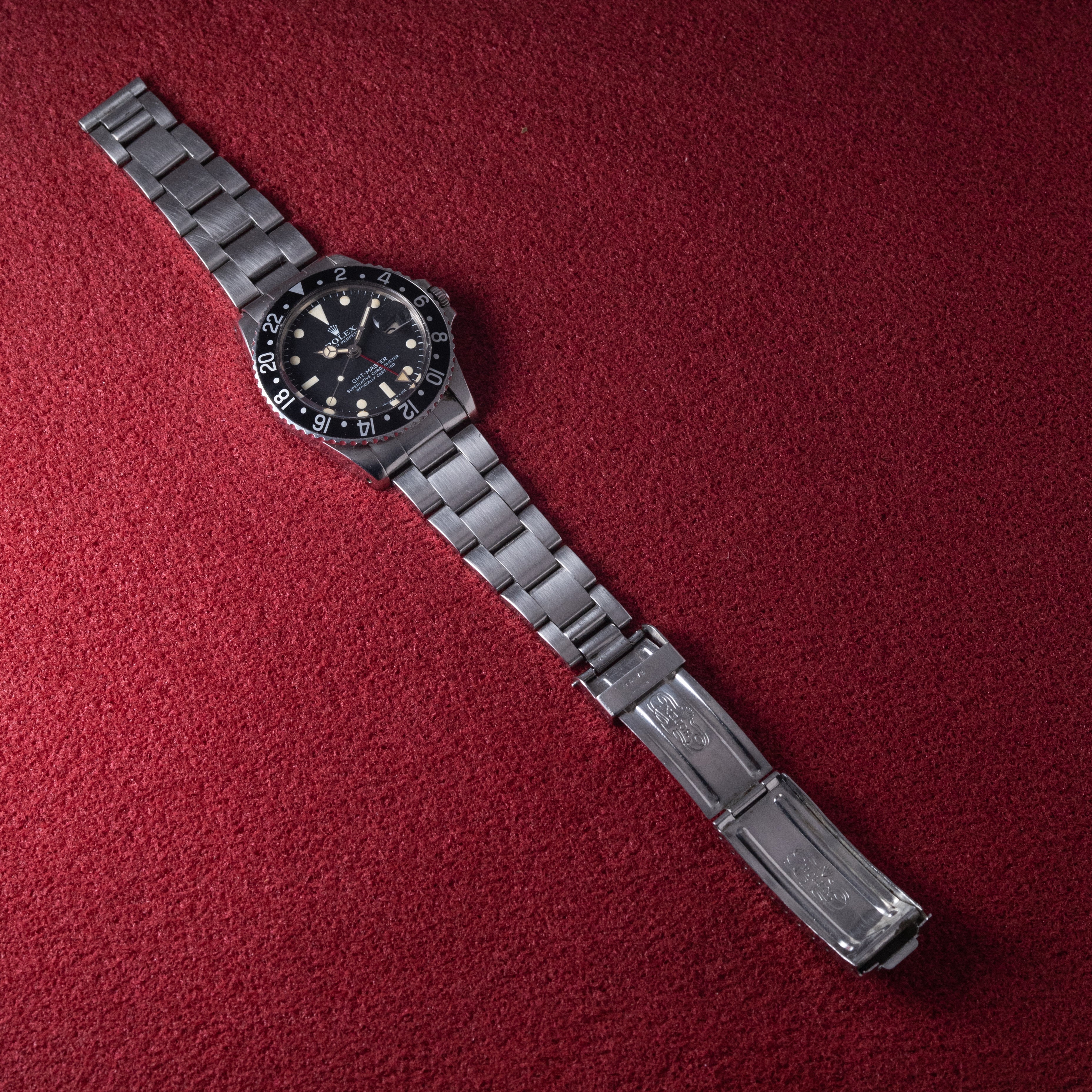 ロレックス GMTマスター 1978年製 Ref.1675 純正オイスターブレス