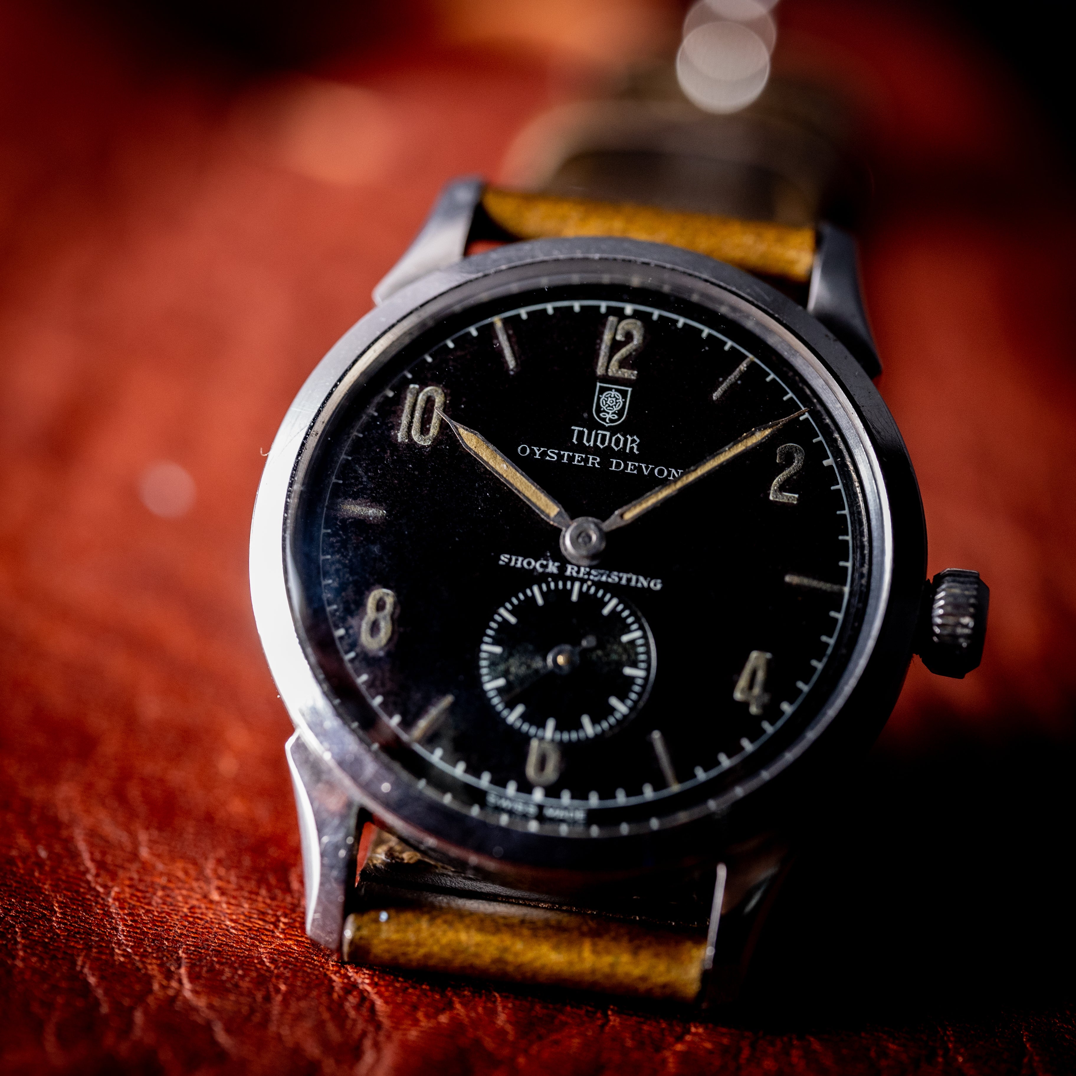 チューダー オイスター デボン 盾薔薇ロゴ オリジナルブラックダイヤル 1940年代製