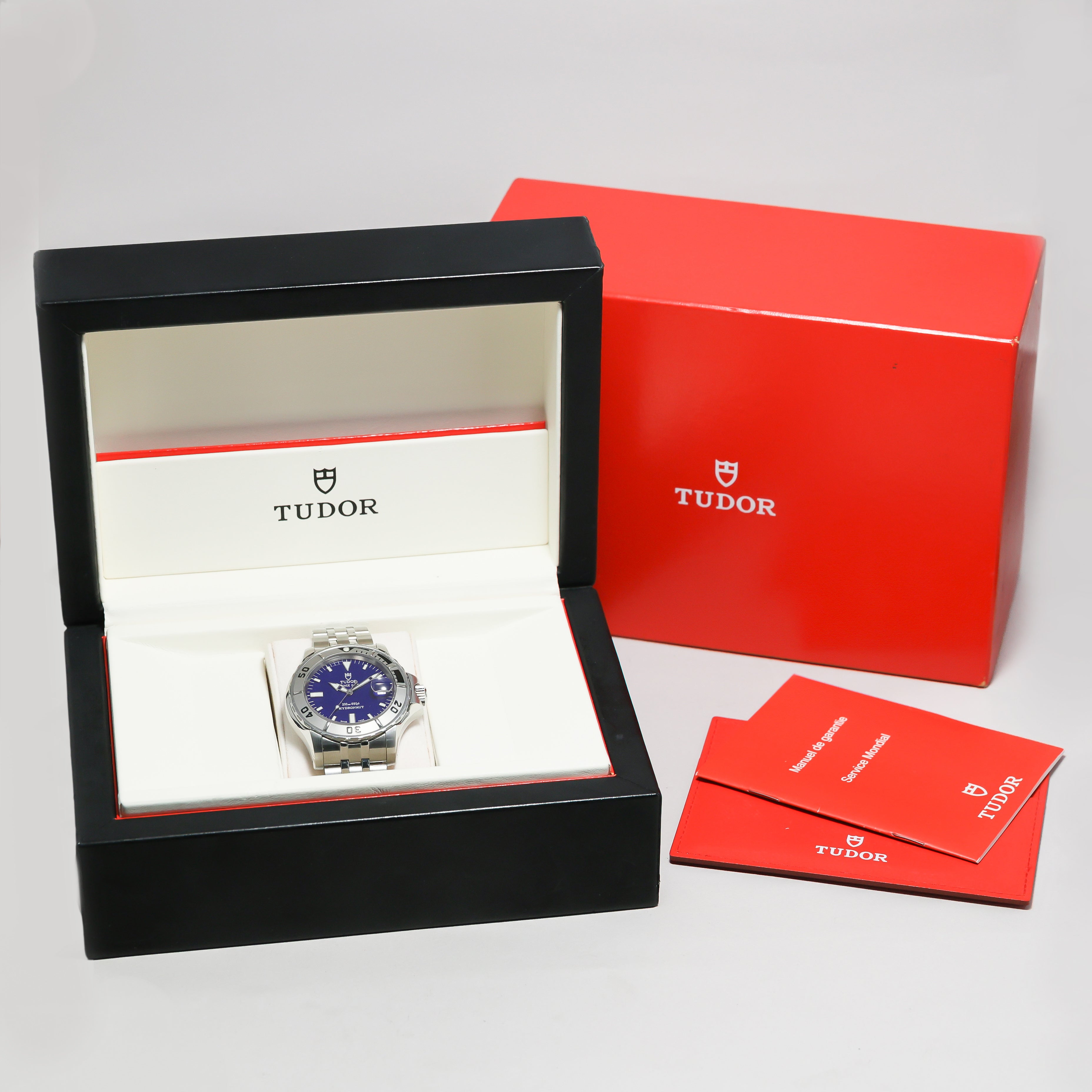 チューダー 1999年製 ハイドロノート ブルーダイヤル Ref.89190 王冠リューズ