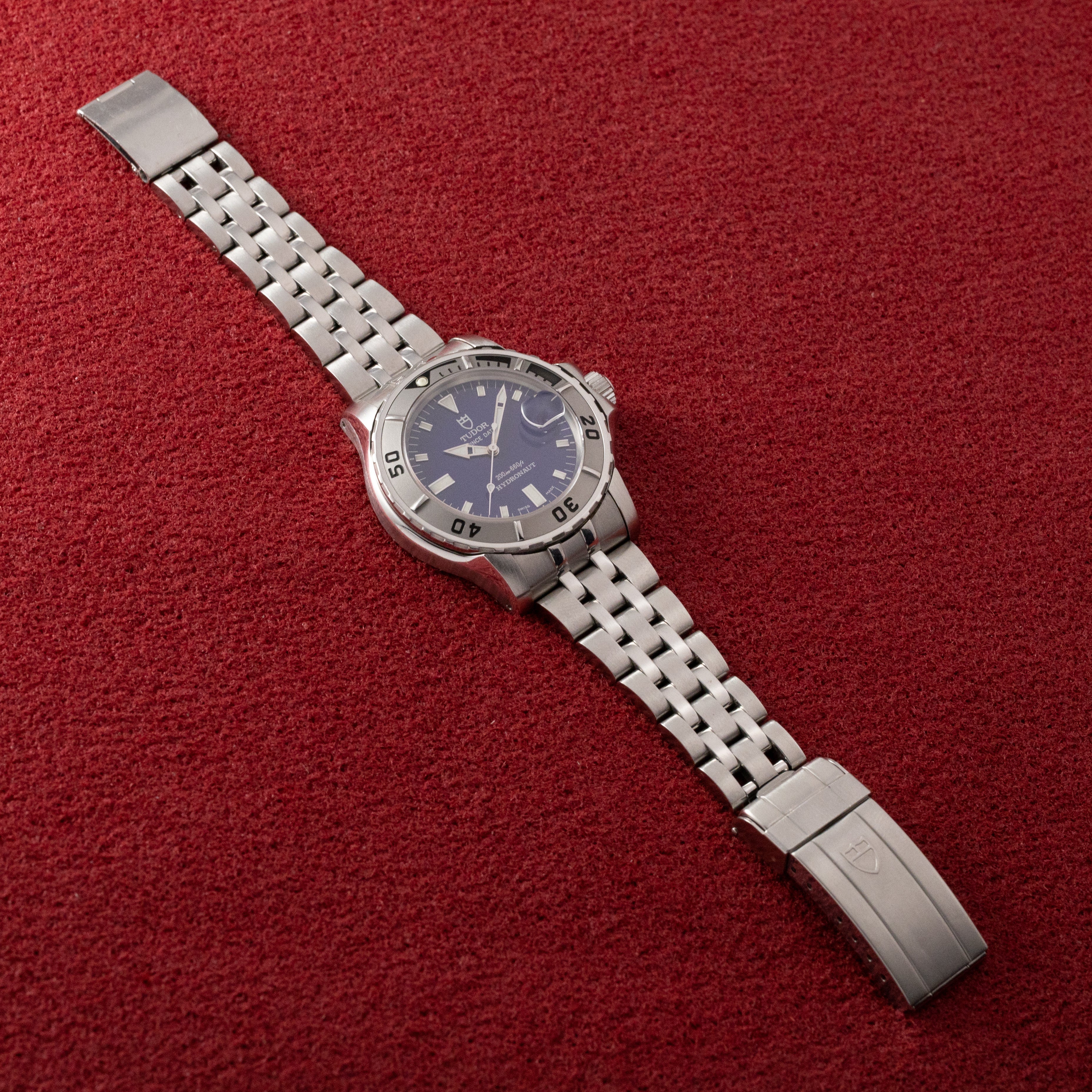 チューダー 1999年製 ハイドロノート ブルーダイヤル Ref.89190 王冠リューズ