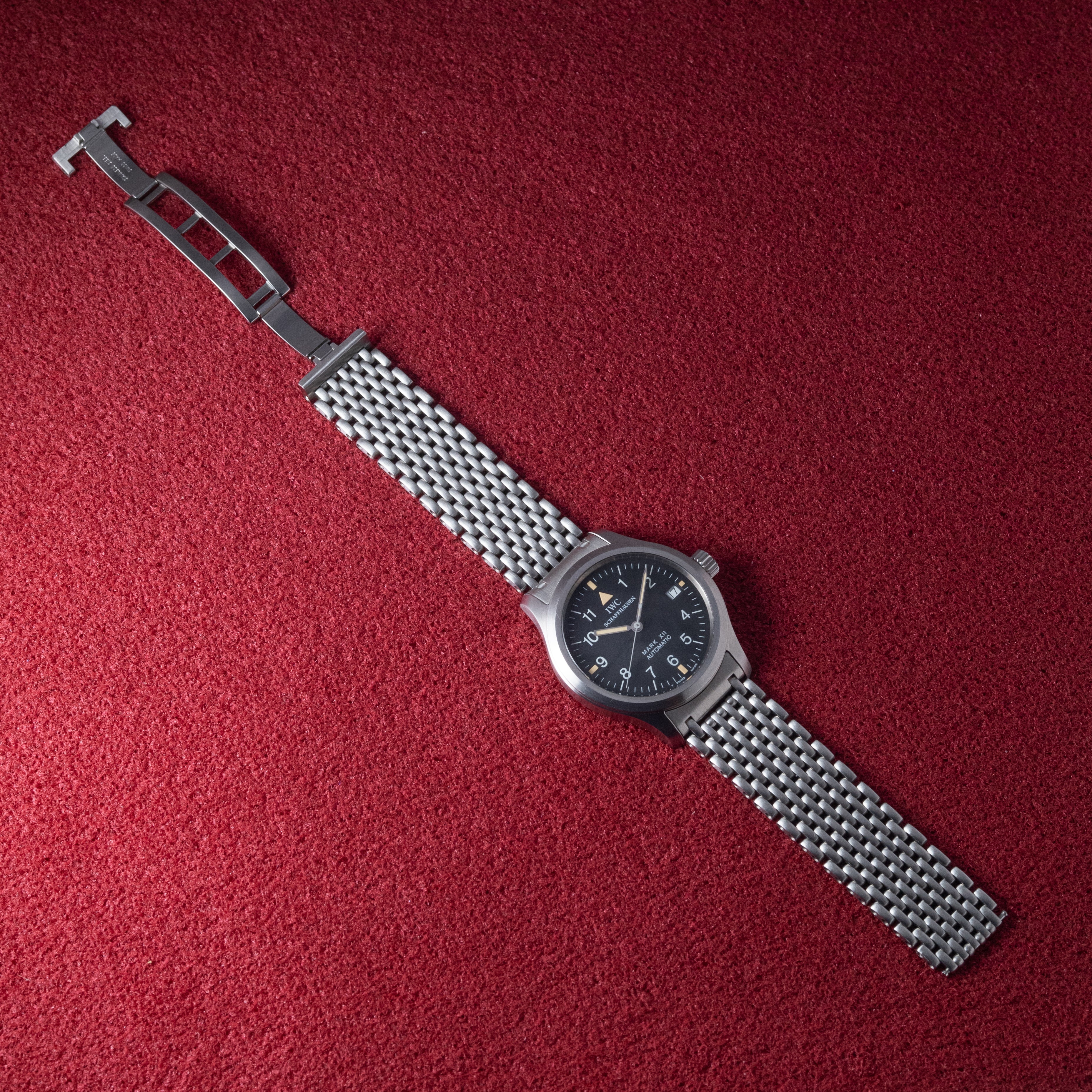 IWC マーク12 純正ステンレスブレス 1999年製 ギャラ付