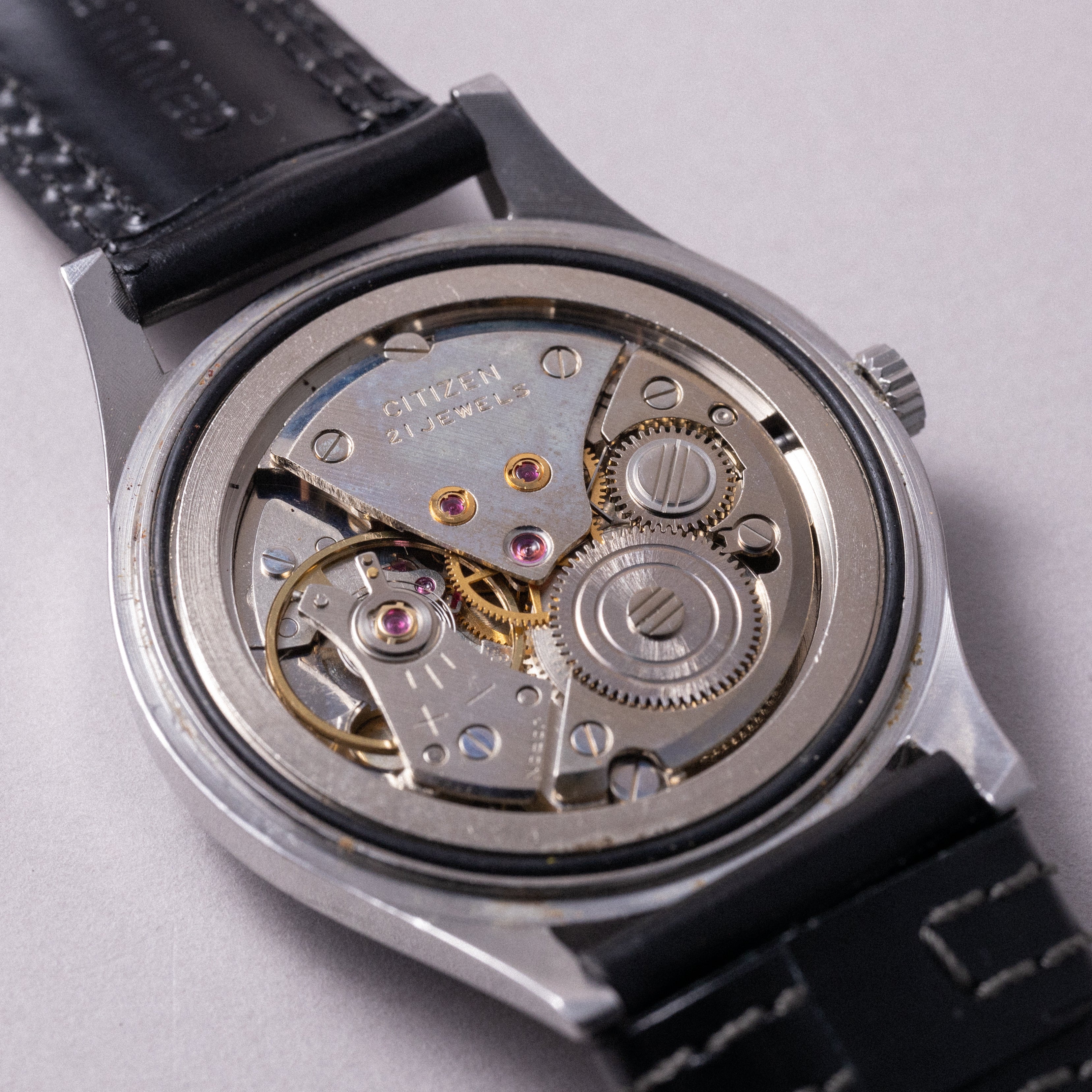 シチズン ホーマー 米鉄 1981年製/昭和56年製 手巻き ブルーダイヤル