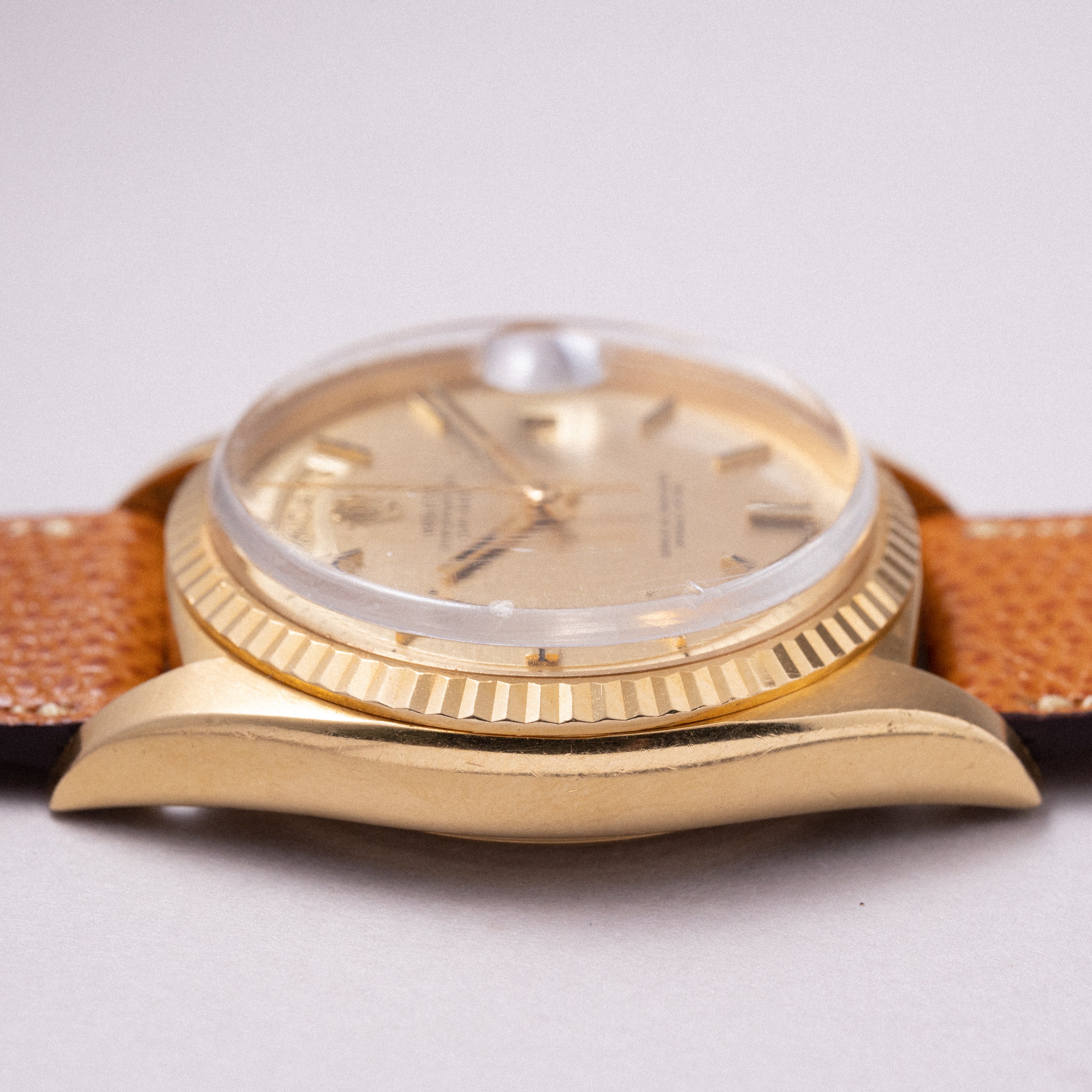 ロレックス デイデイト 18金無垢 ゴールドリネンダイヤル 1960年代製 Ref.1803