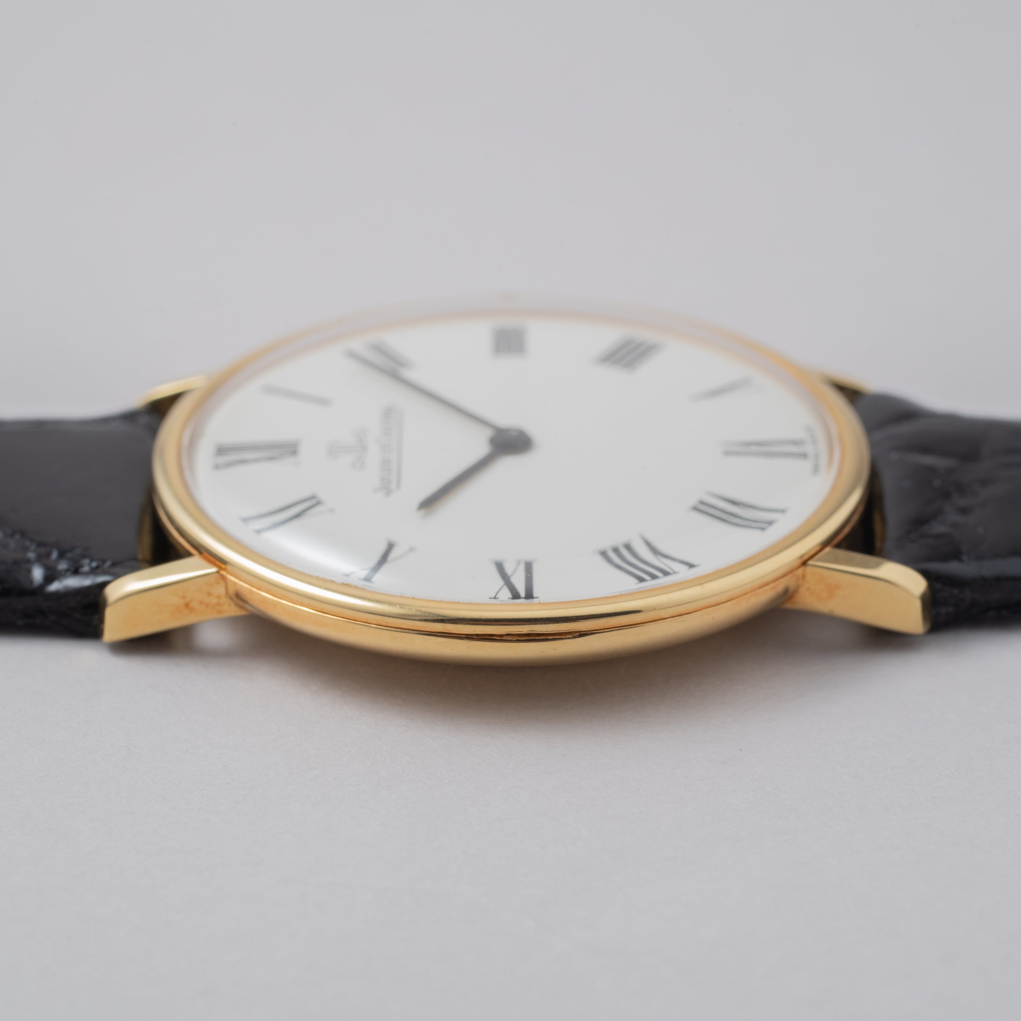 ジャガールクルト 18KYG ラウンド ホワイトローマン 1970年代製