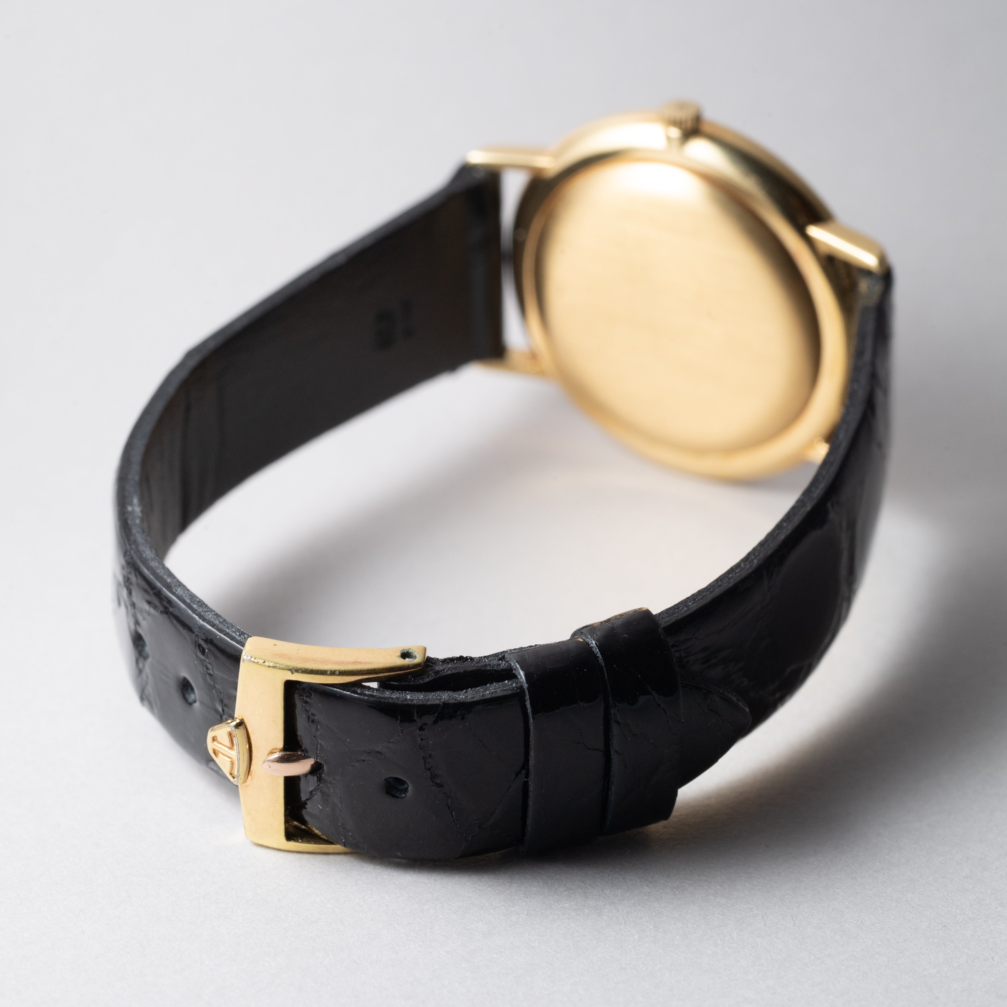 ジャガールクルト 18KYG ラウンド ホワイトローマン 1970年代製