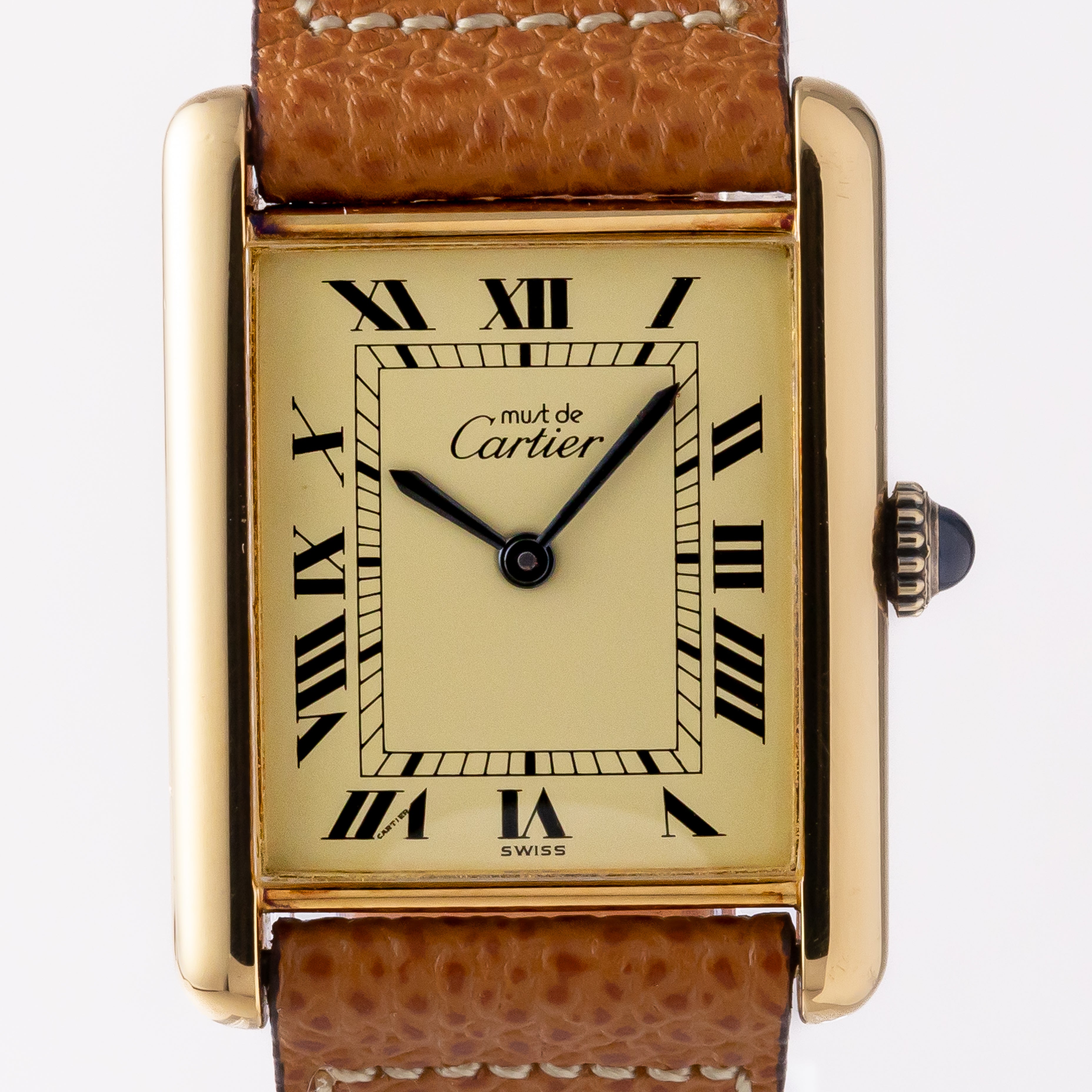 カルティエ マストタンクLM 1980年代 クリームローマン 手巻き
