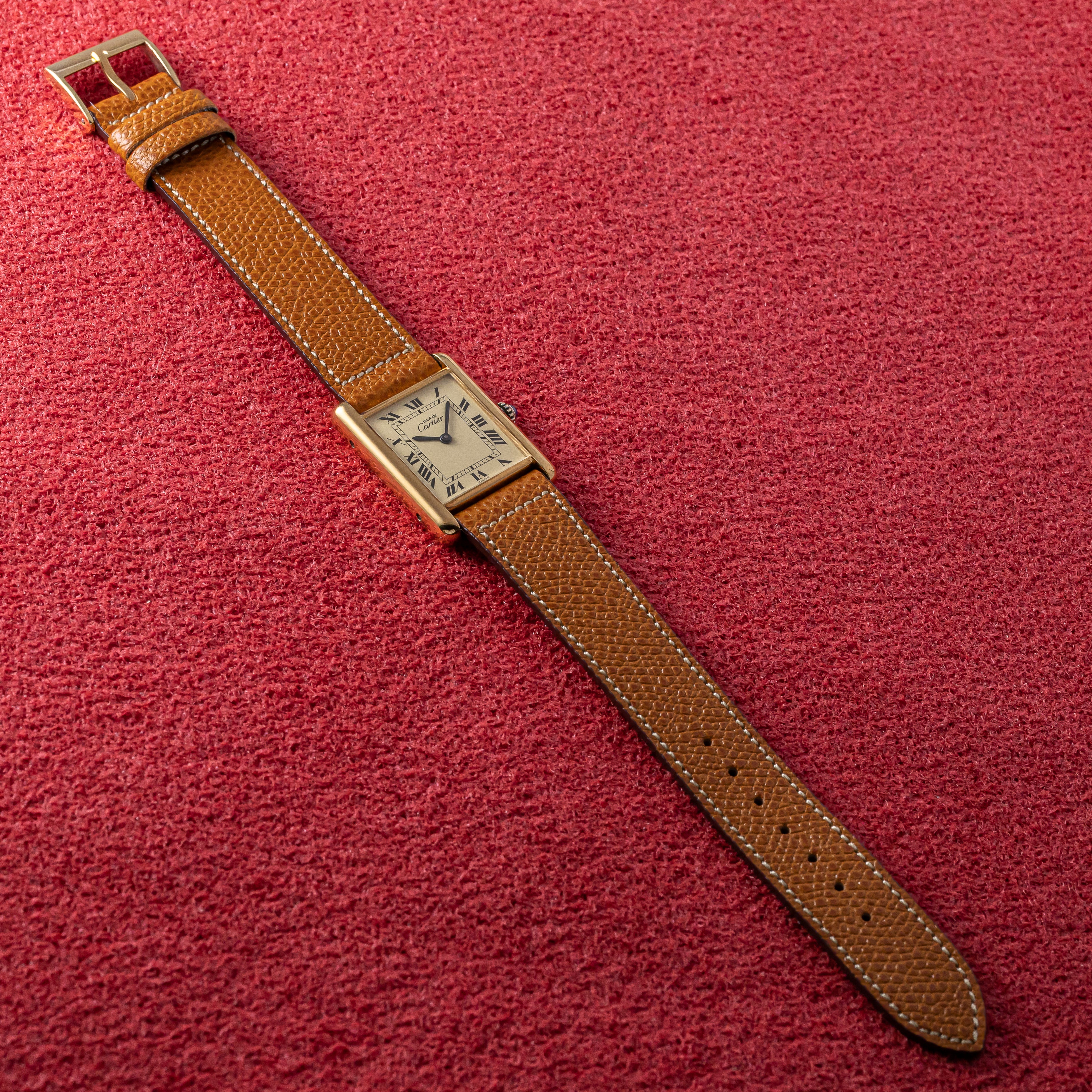 カルティエ マストタンクLM 1980年代 クリームローマン 手巻き