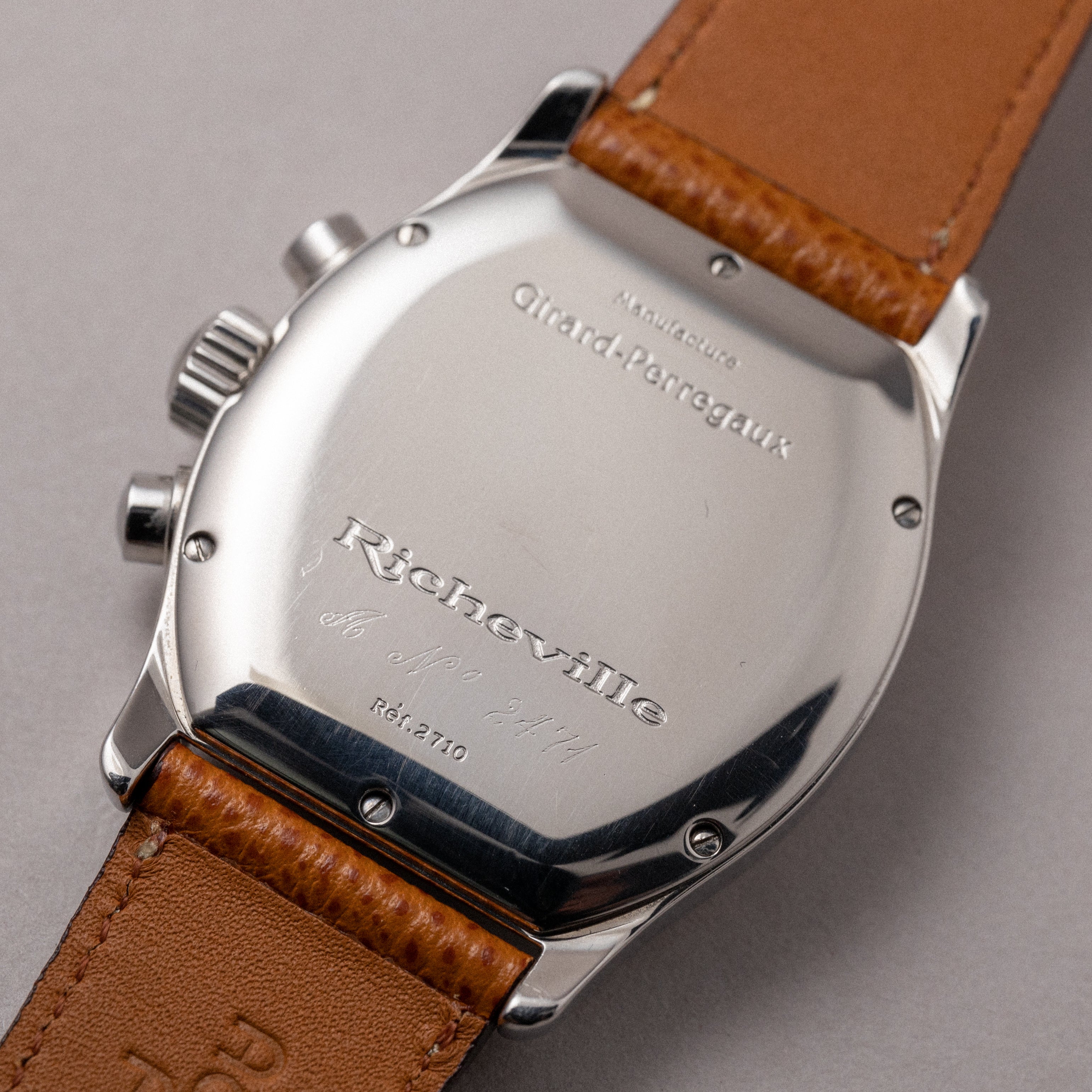 ジラールペルゴ リシュビル ブラックアラビアダイヤル 1990年代製 手巻き