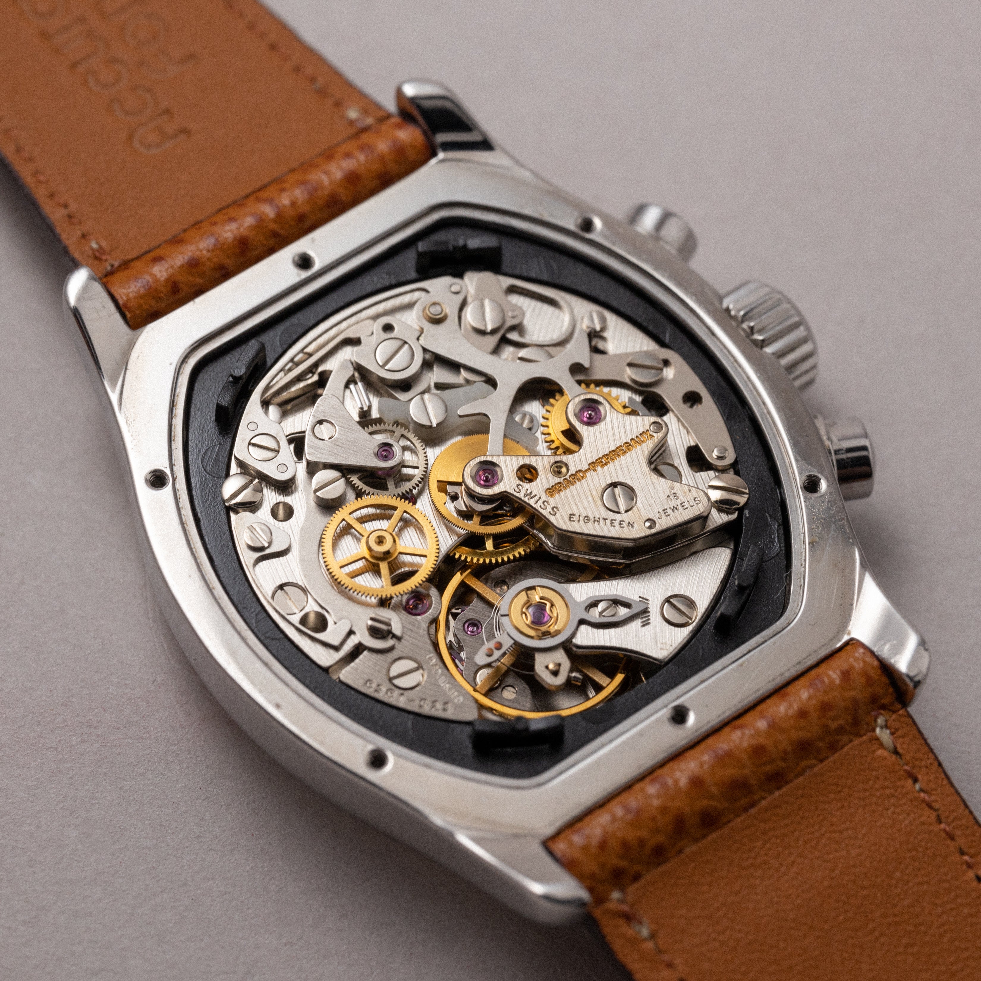 ジラールペルゴ リシュビル ブラックアラビアダイヤル 1990年代製 手巻き