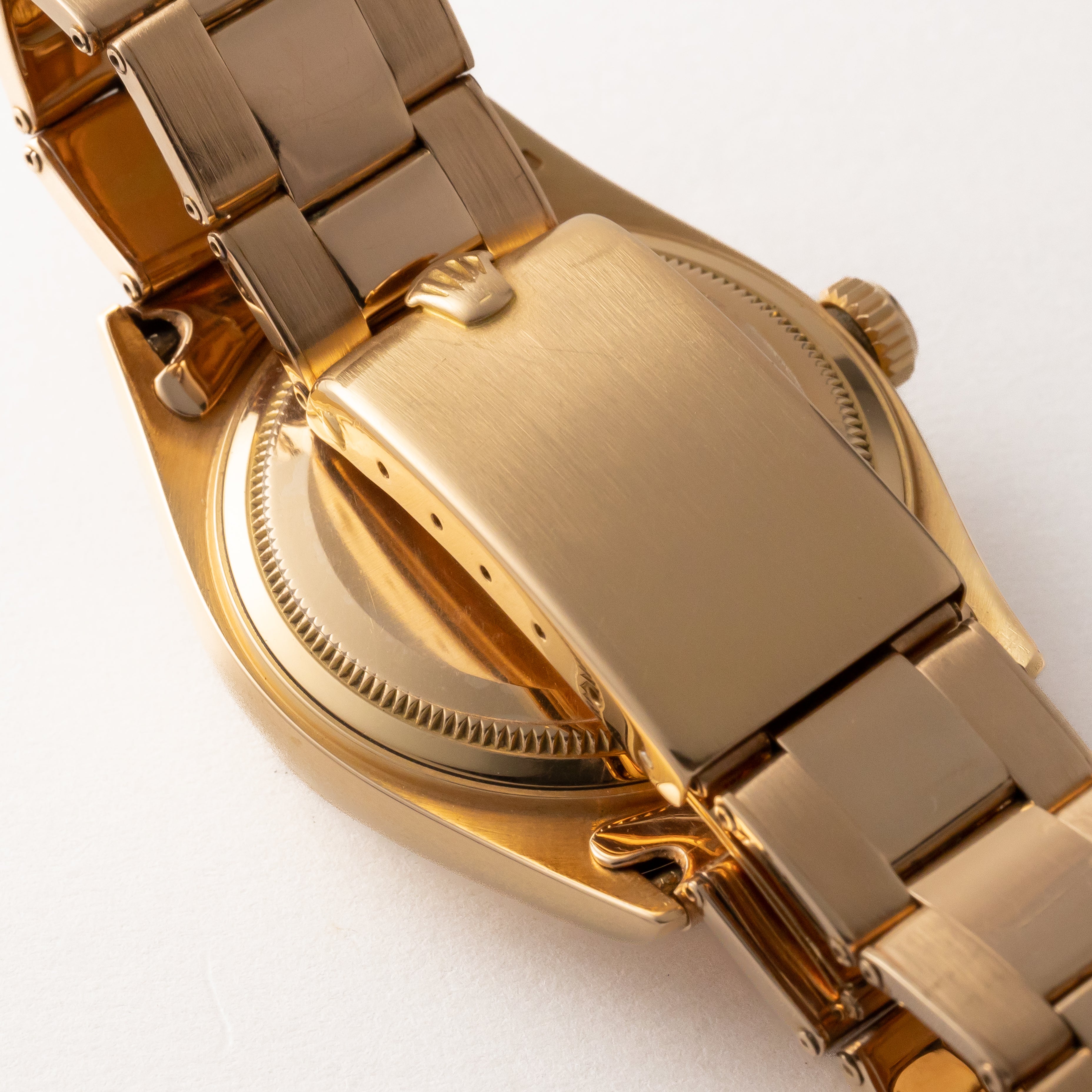 ロレックス デイデイト Ref.1802 18Kピンクゴールド ブラックミラーダイヤル 純正3連オイスターブレス 1960年代製