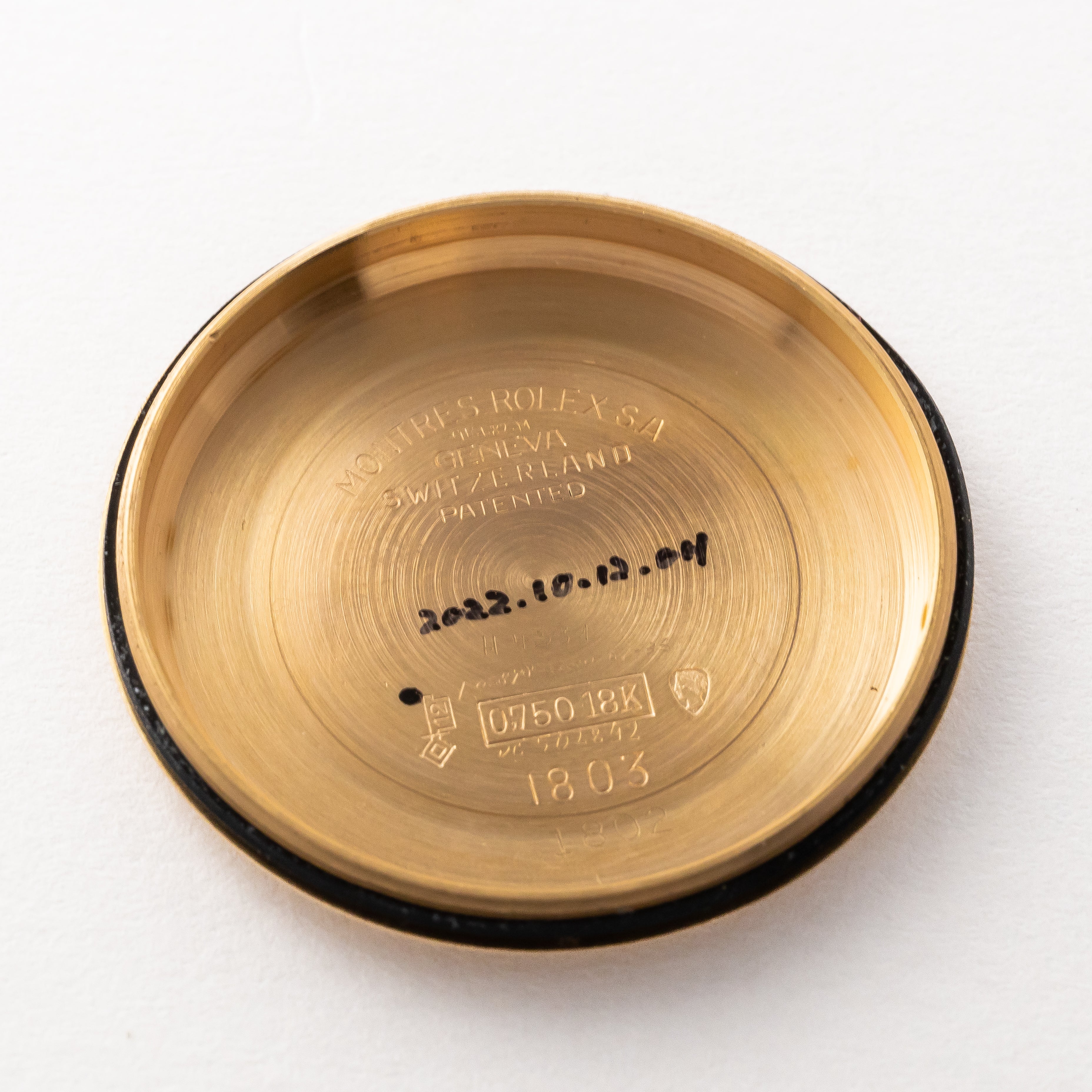 ロレックス デイデイト Ref.1802 18Kピンクゴールド ブラックミラーダイヤル 純正3連オイスターブレス 1960年代製