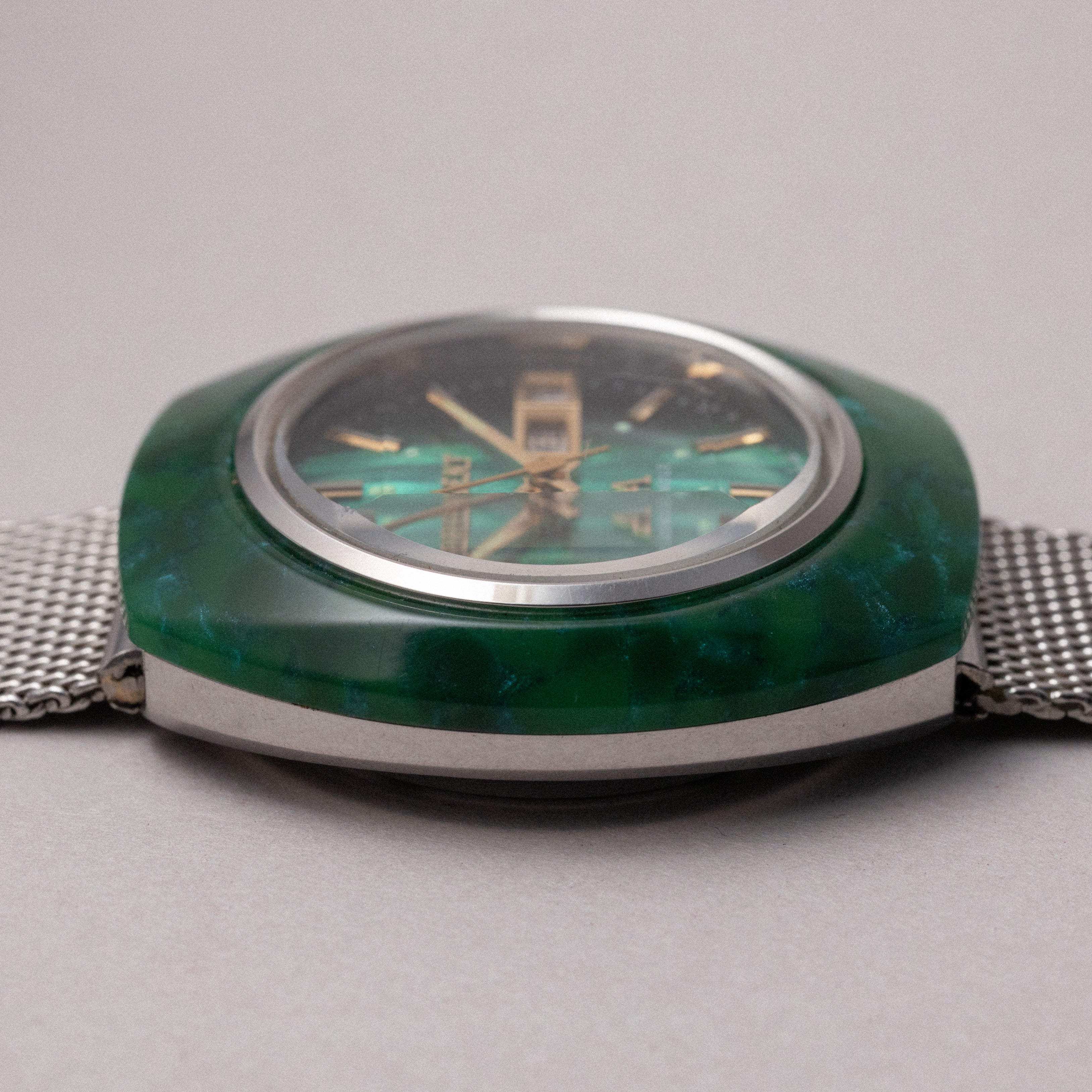 オリエント シェルダイヤル カットガラス 1970年代製