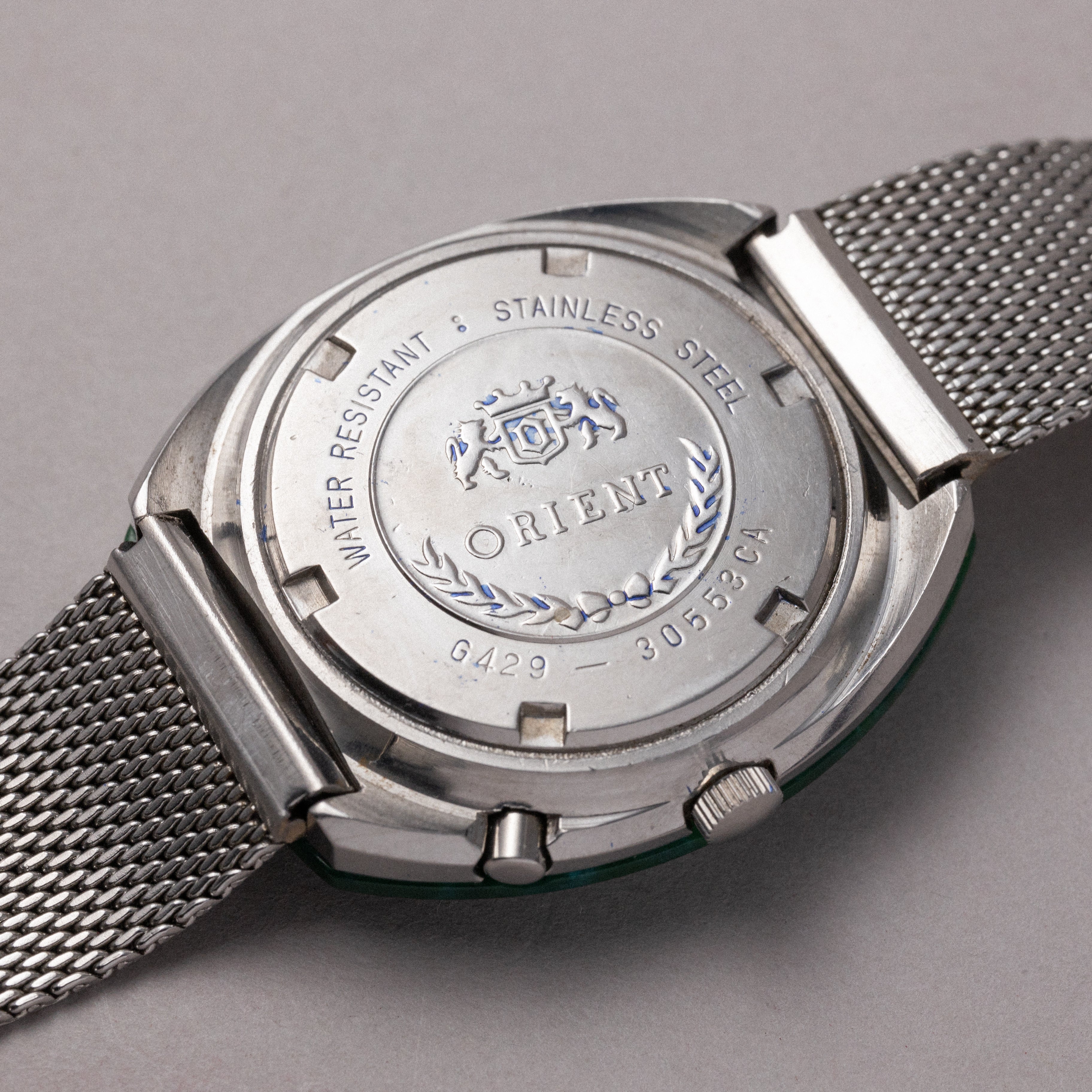 オリエント シェルダイヤル カットガラス 1970年代製