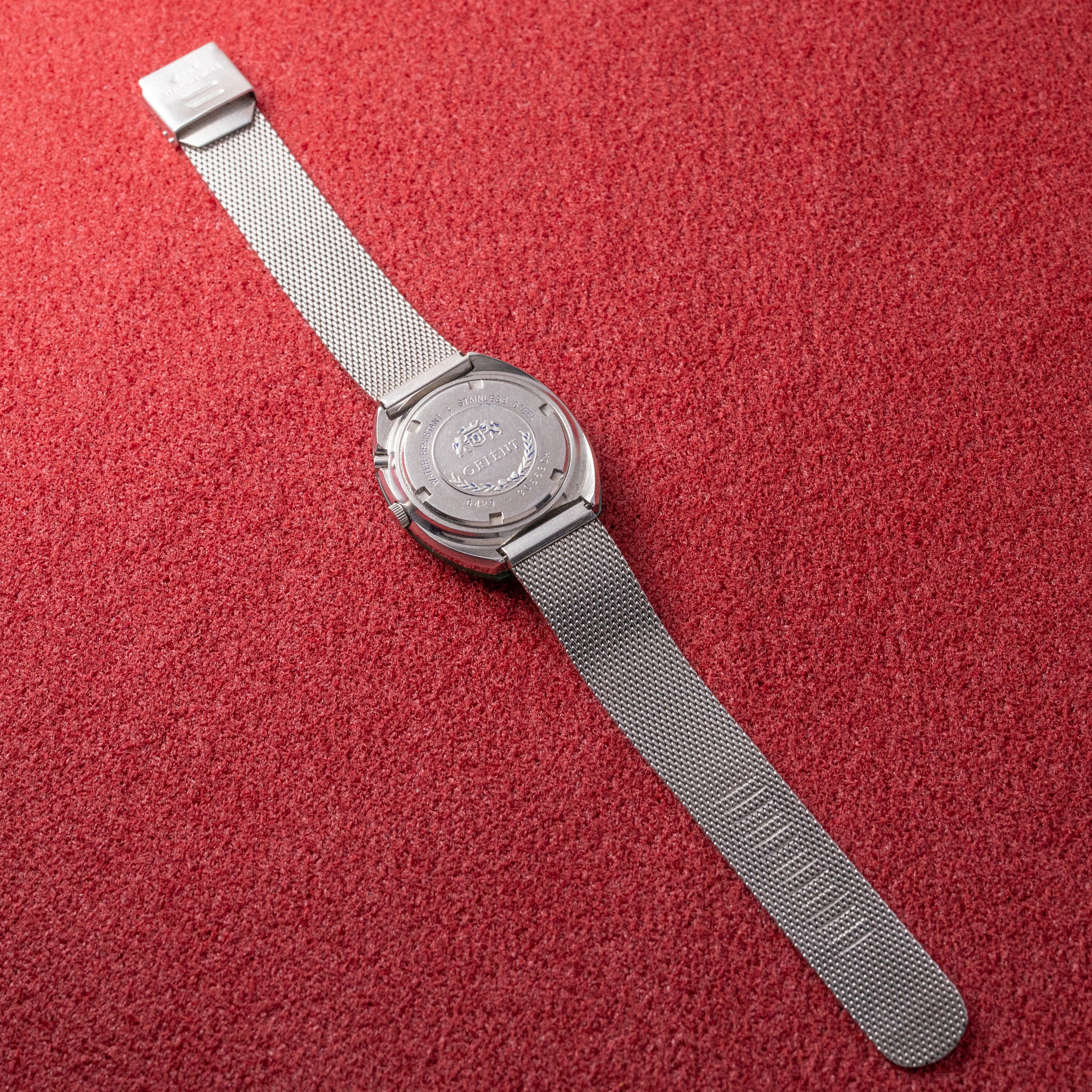 オリエント シェルダイヤル カットガラス 1970年代製