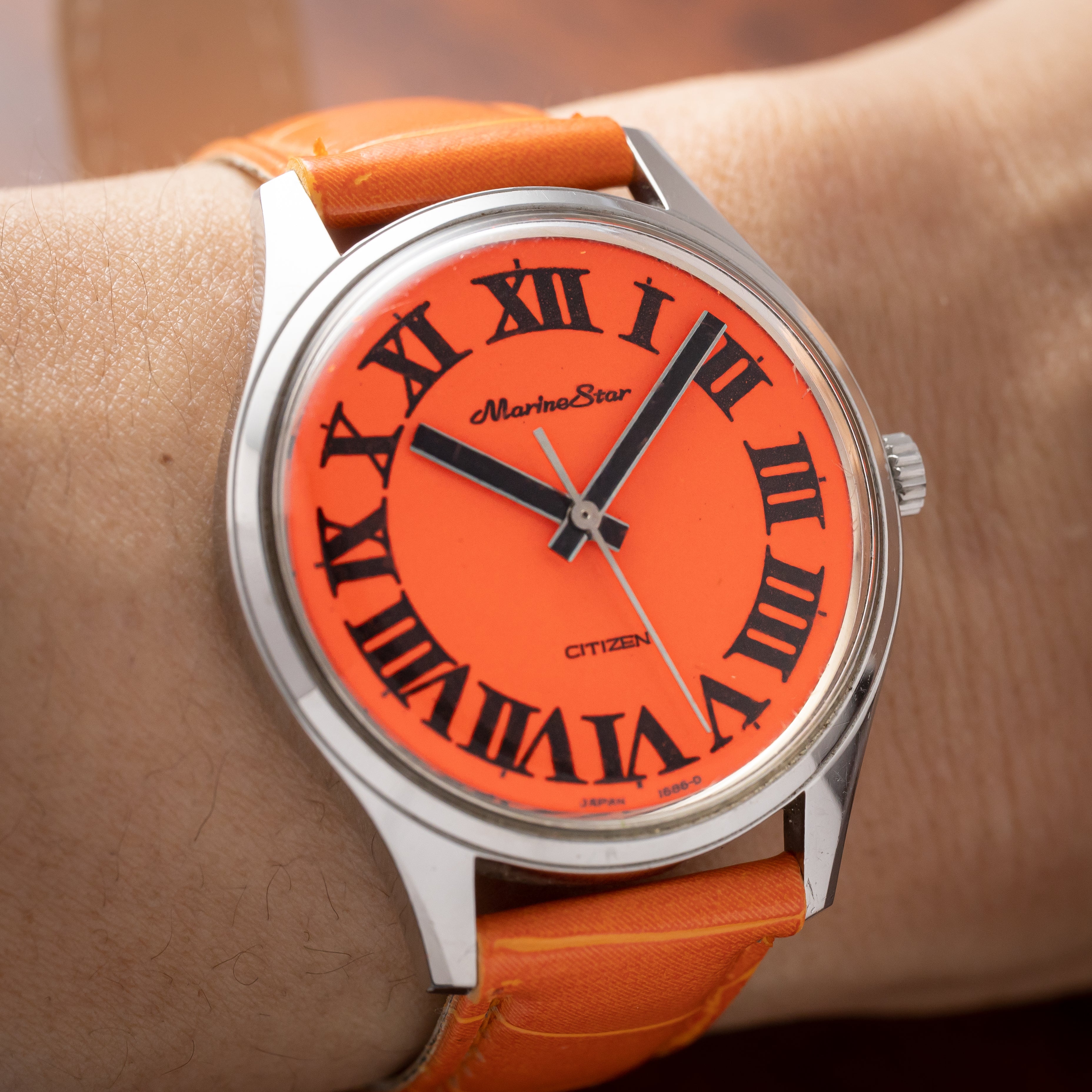 シチズン マリンスター オレンジダイヤル 1968年製 パラウォーター