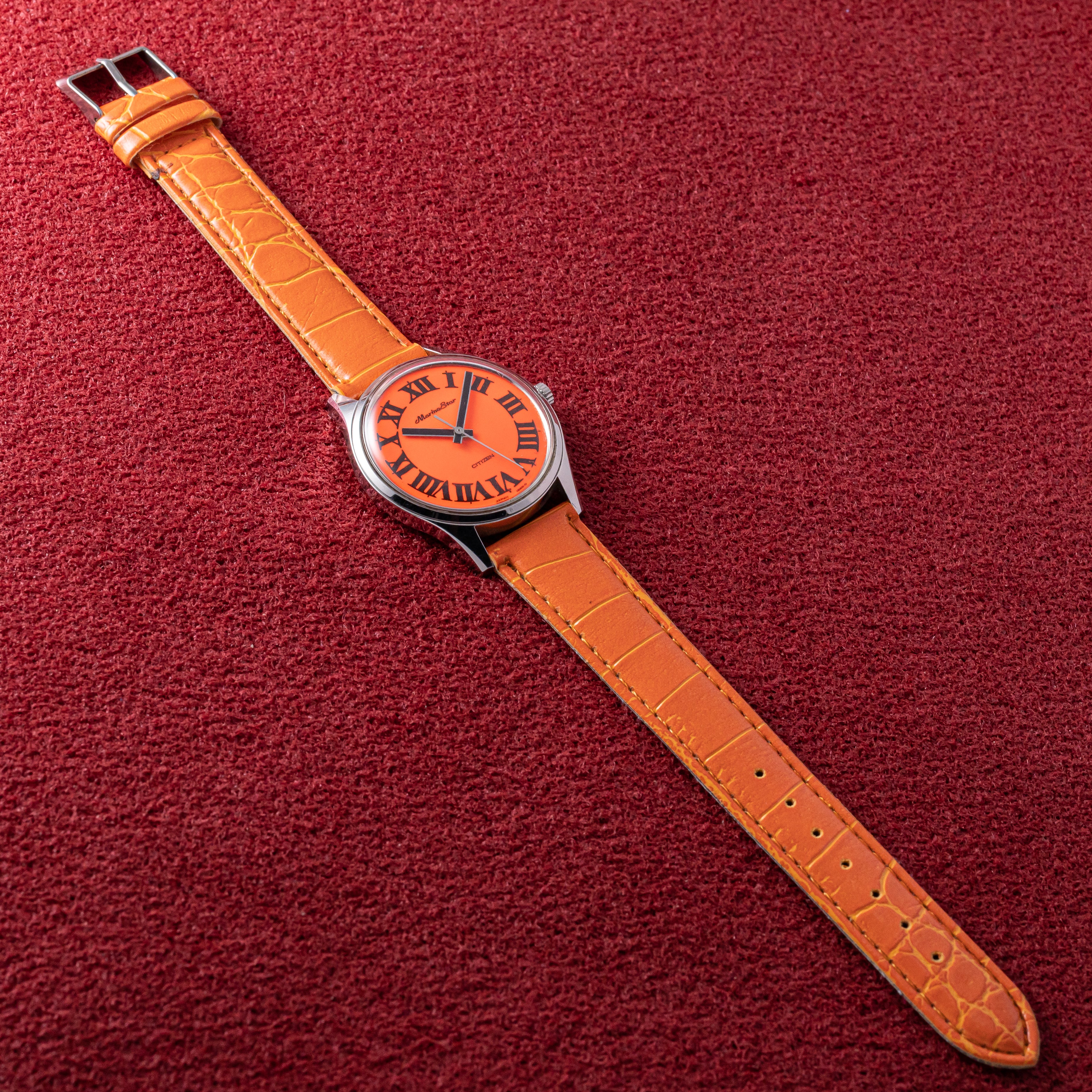 シチズン マリンスター オレンジダイヤル 1968年製 パラウォーター