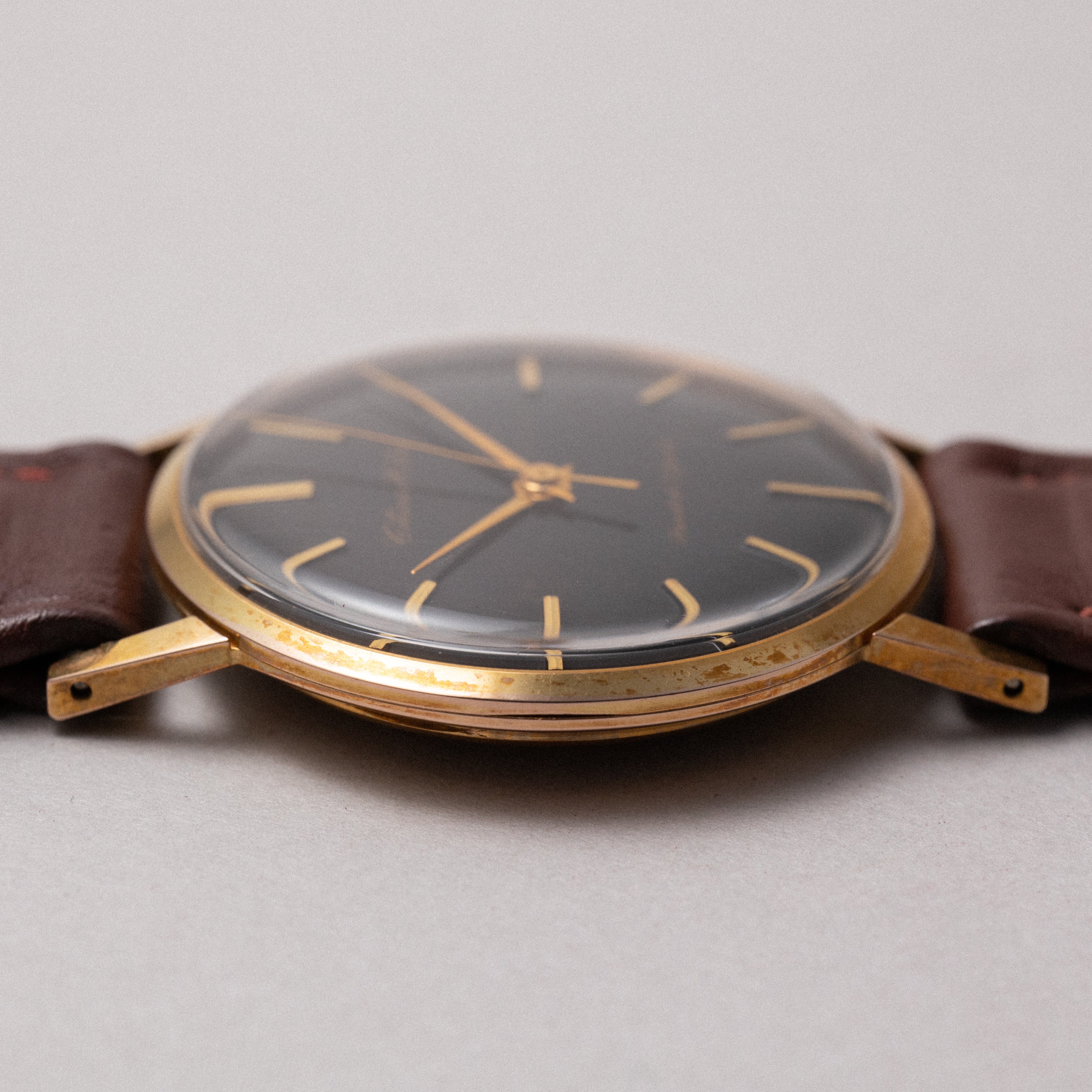 シチズン ハイライン パラショック 1962年製 GF ブラックダイヤル タグ付き