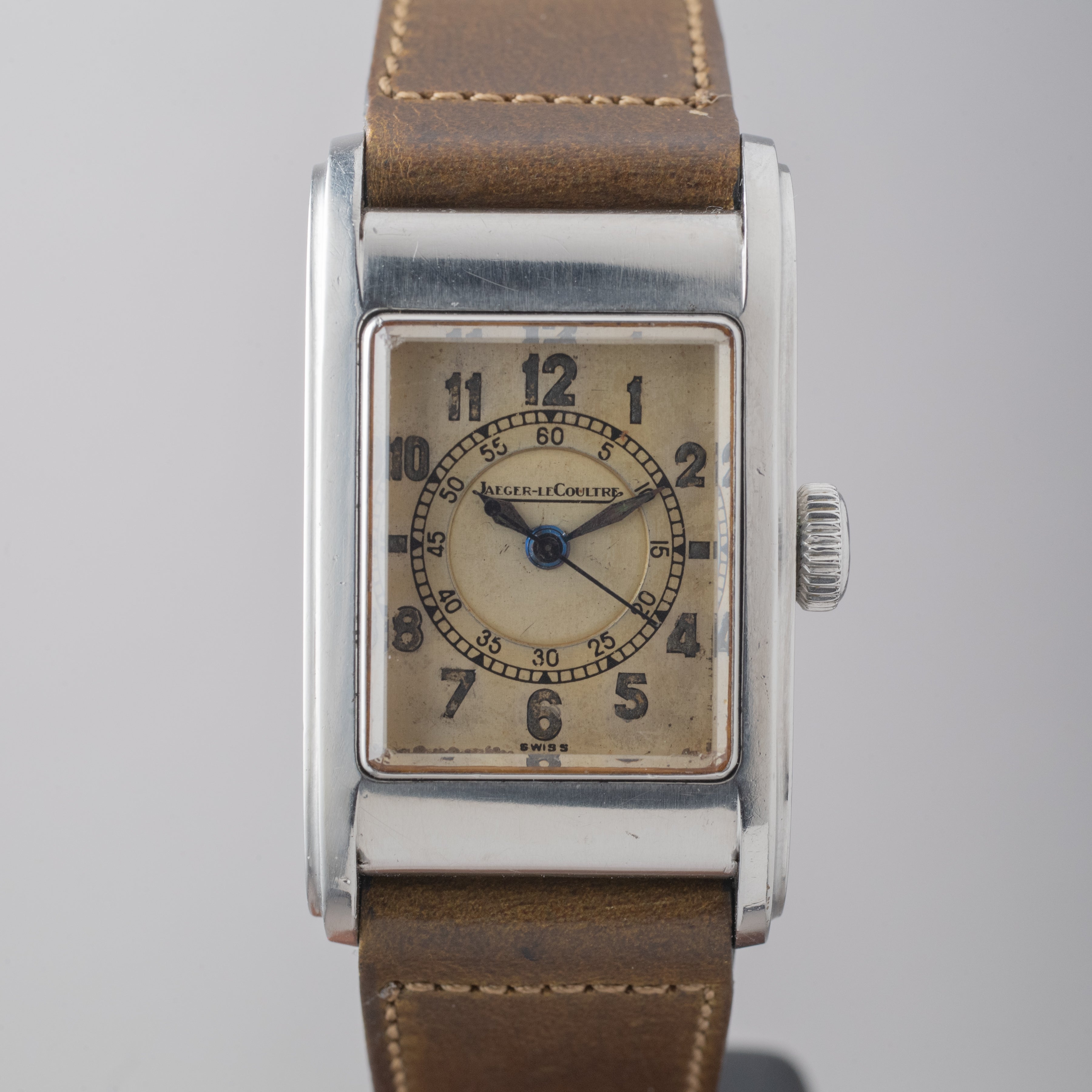 ジャガールクルト マリーン2ケース 防水レクタンギュラー 1940年代製