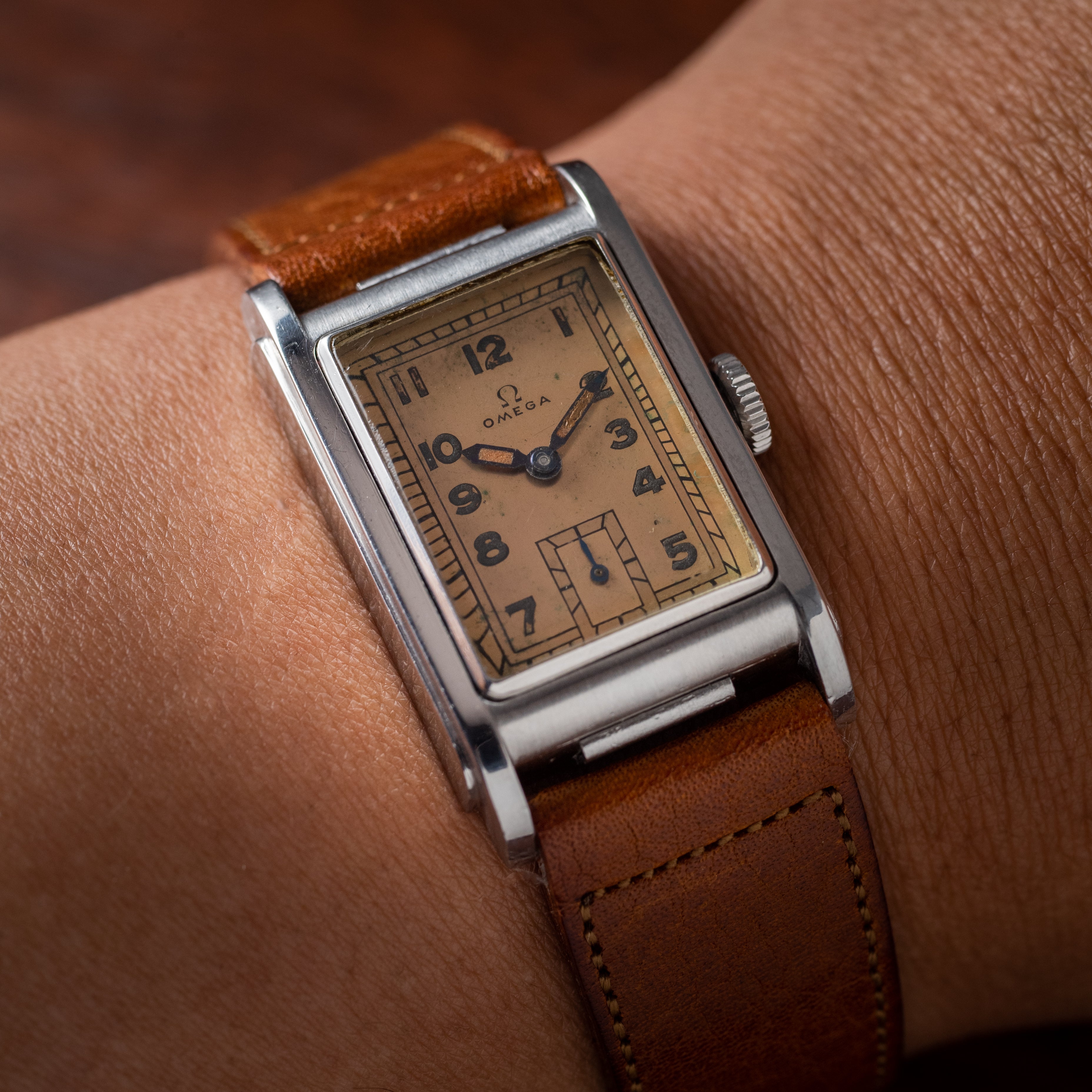 オメガ マリーン 2nd レクタンギュラー 1940年代 手巻き