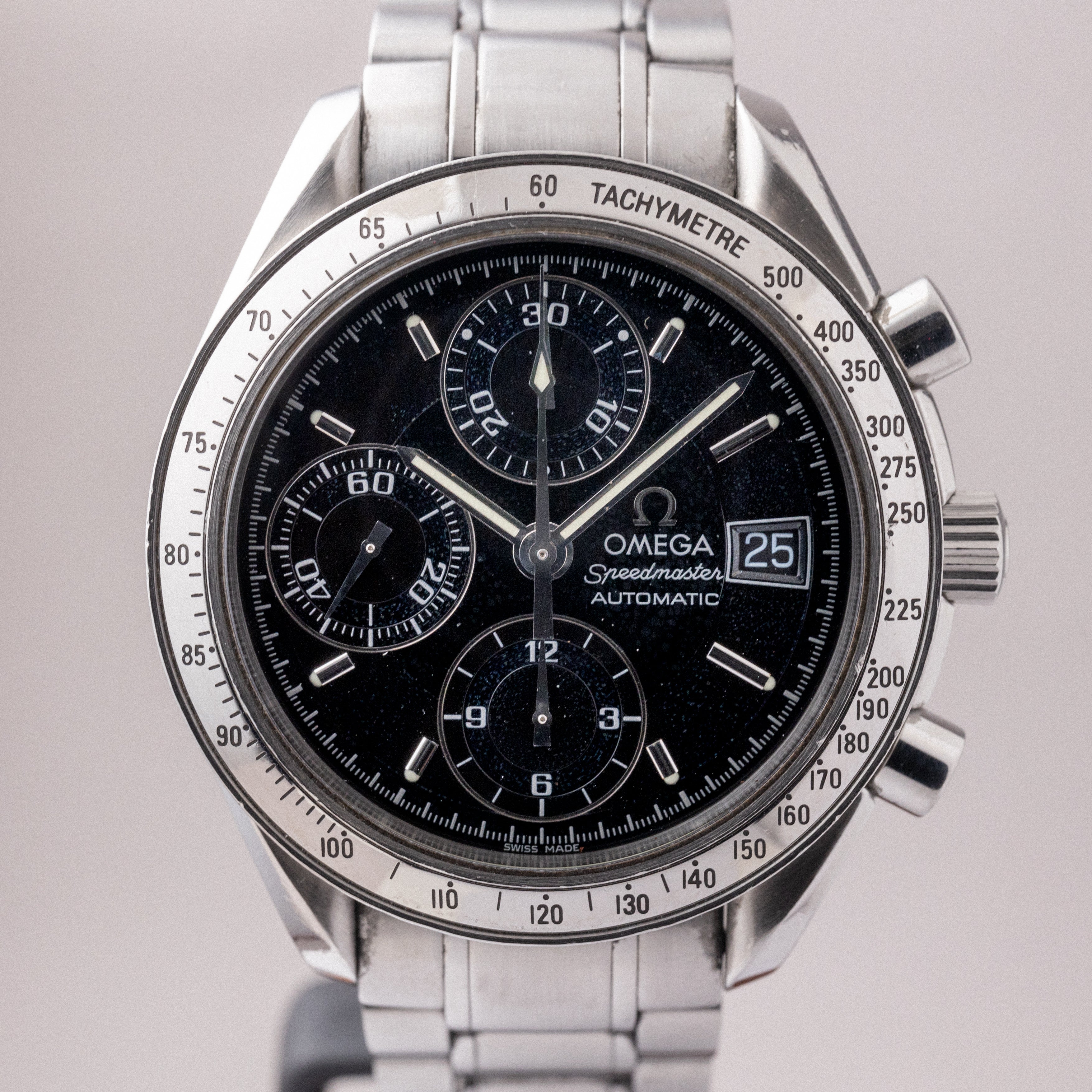 オメガ 1998年製 スピードマスターデイト ブラック 自動巻きクロノグラフ