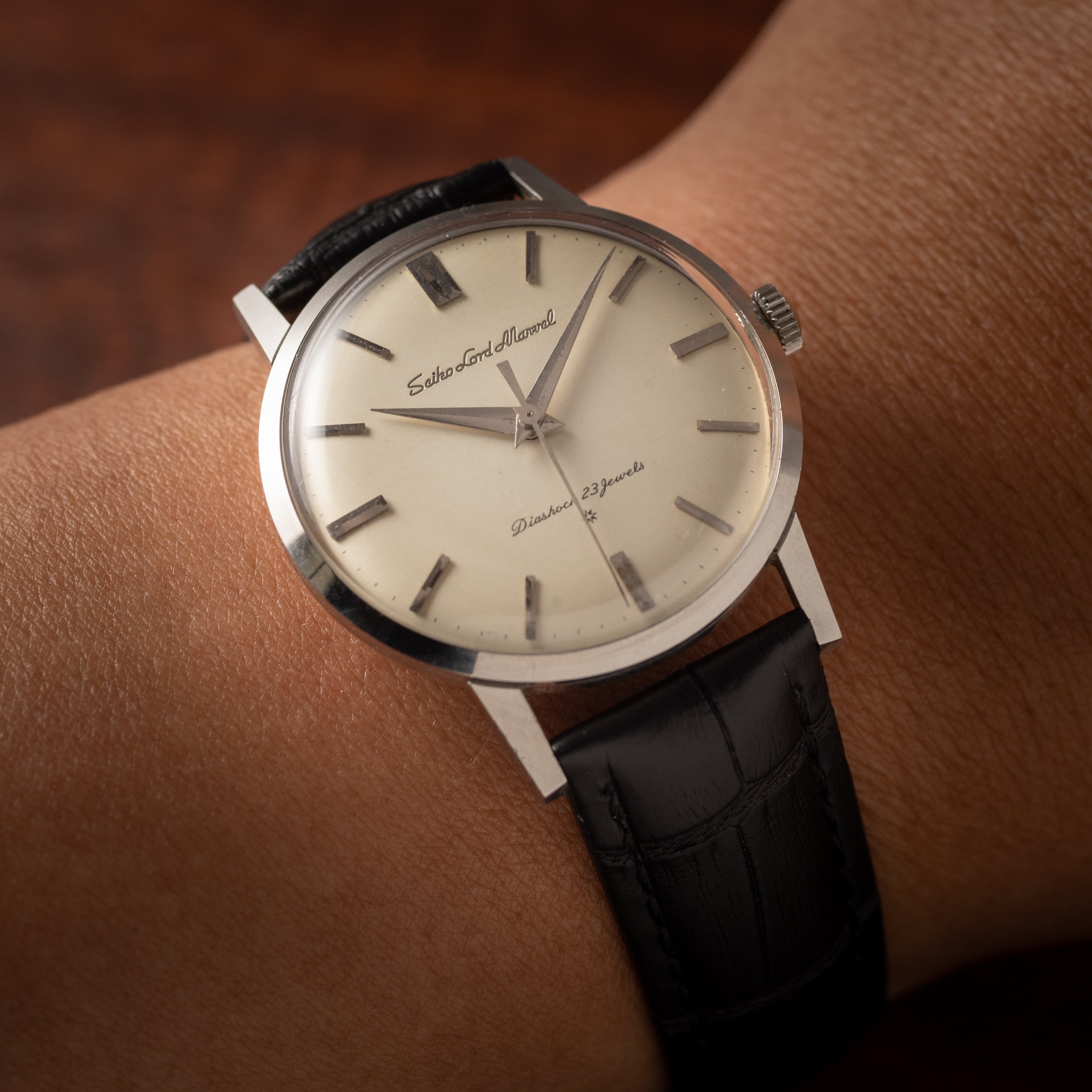 セイコー ロードマーベル 1959年製 SDダイヤル 手巻き SS