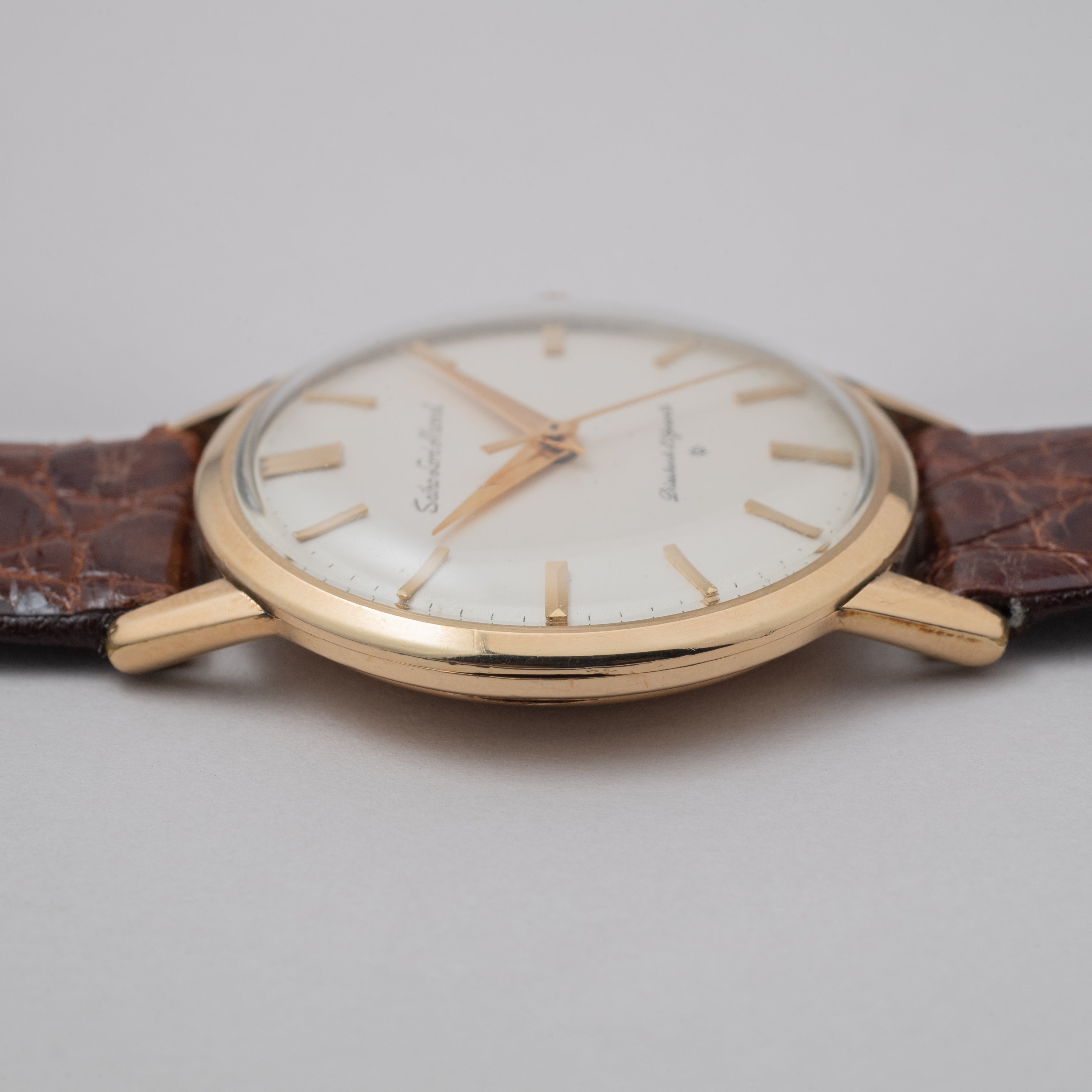 セイコー ロードマーベル 1961年製 手巻き GF 純正尾錠付き