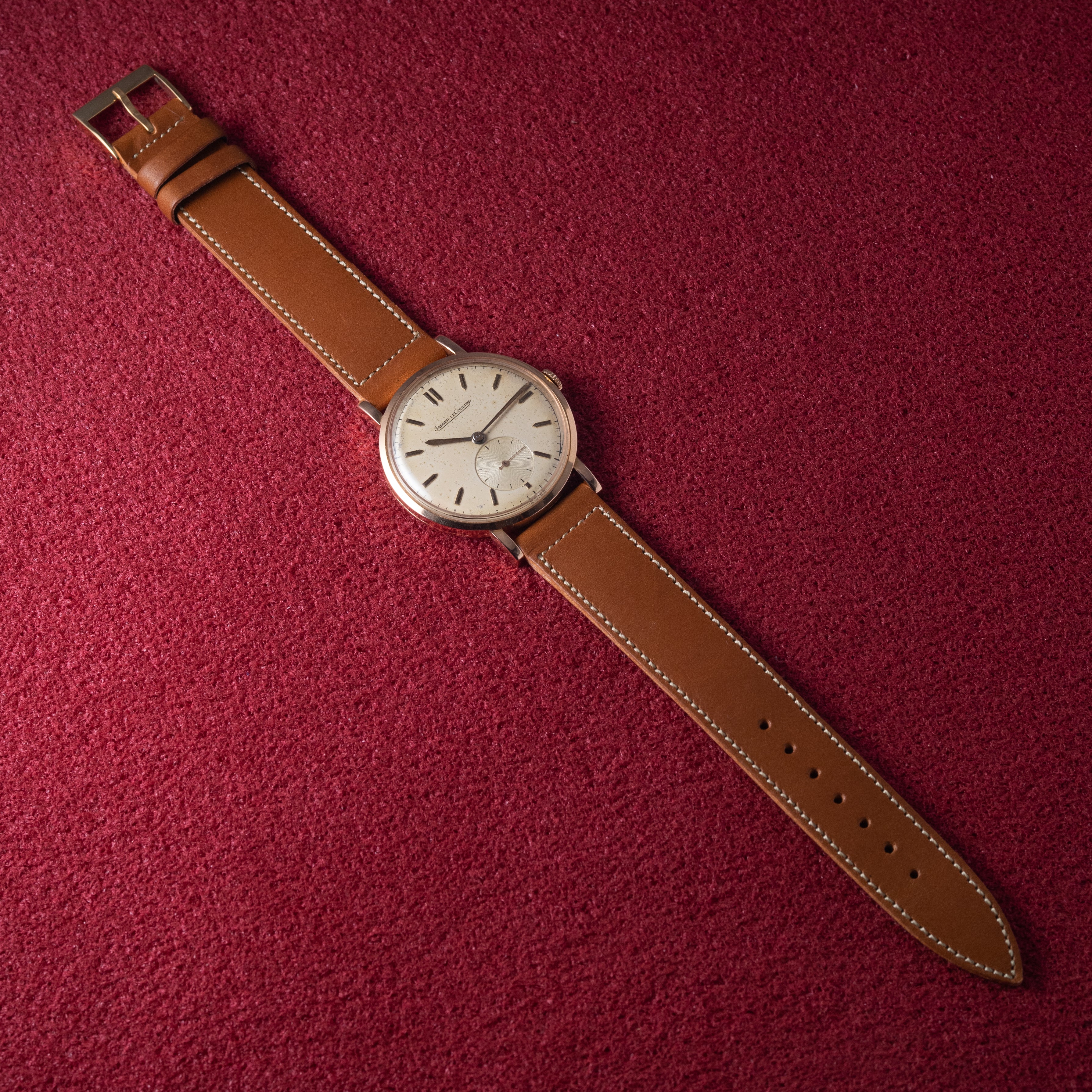 ジャガールクルト 18KPGラウンドケース 1940年代製 スモールセコンドCal. P440/3C