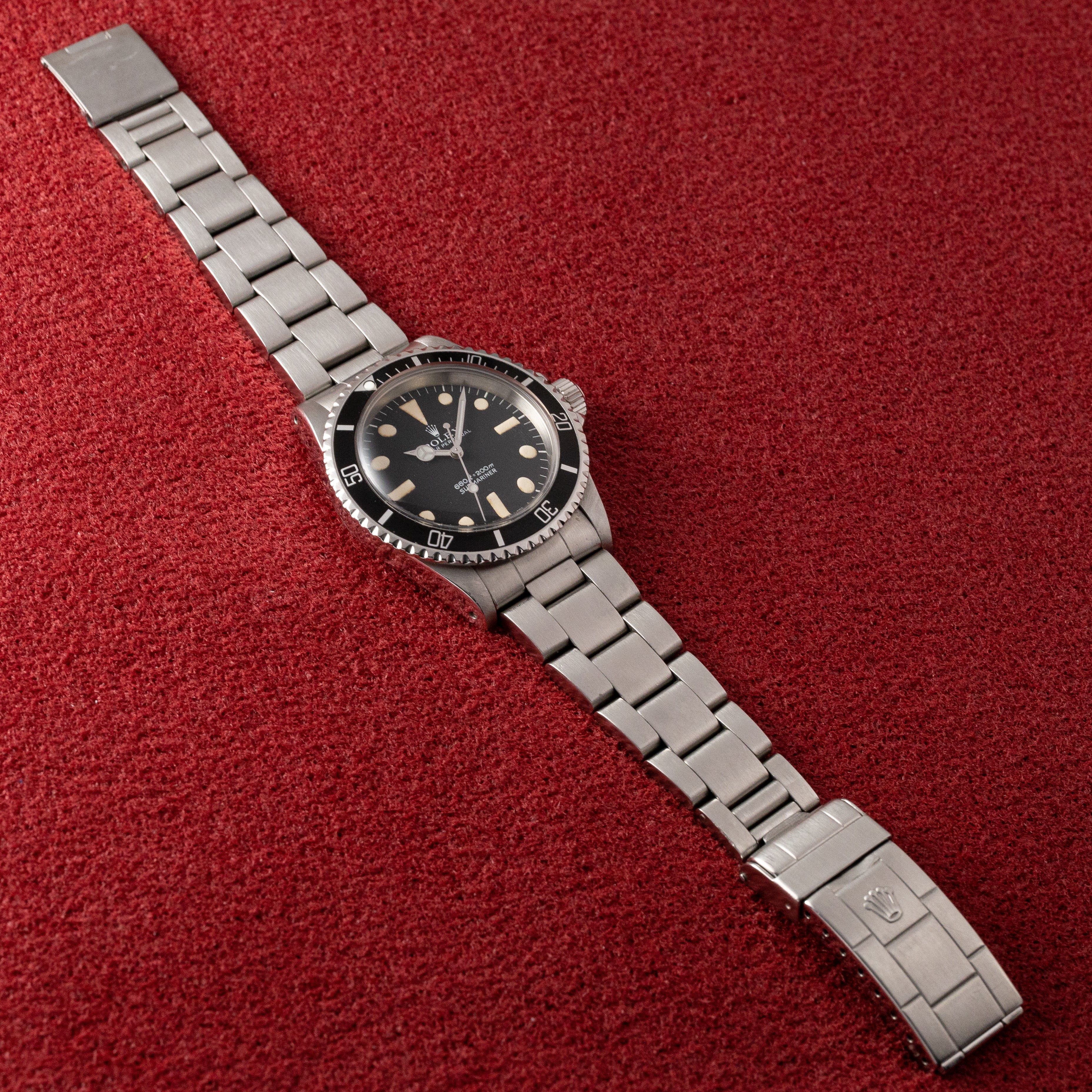 ロレックス サブマリーナ 1978年製マークⅠダイヤル フチなし Ref.5513 国際サービス保証書付き