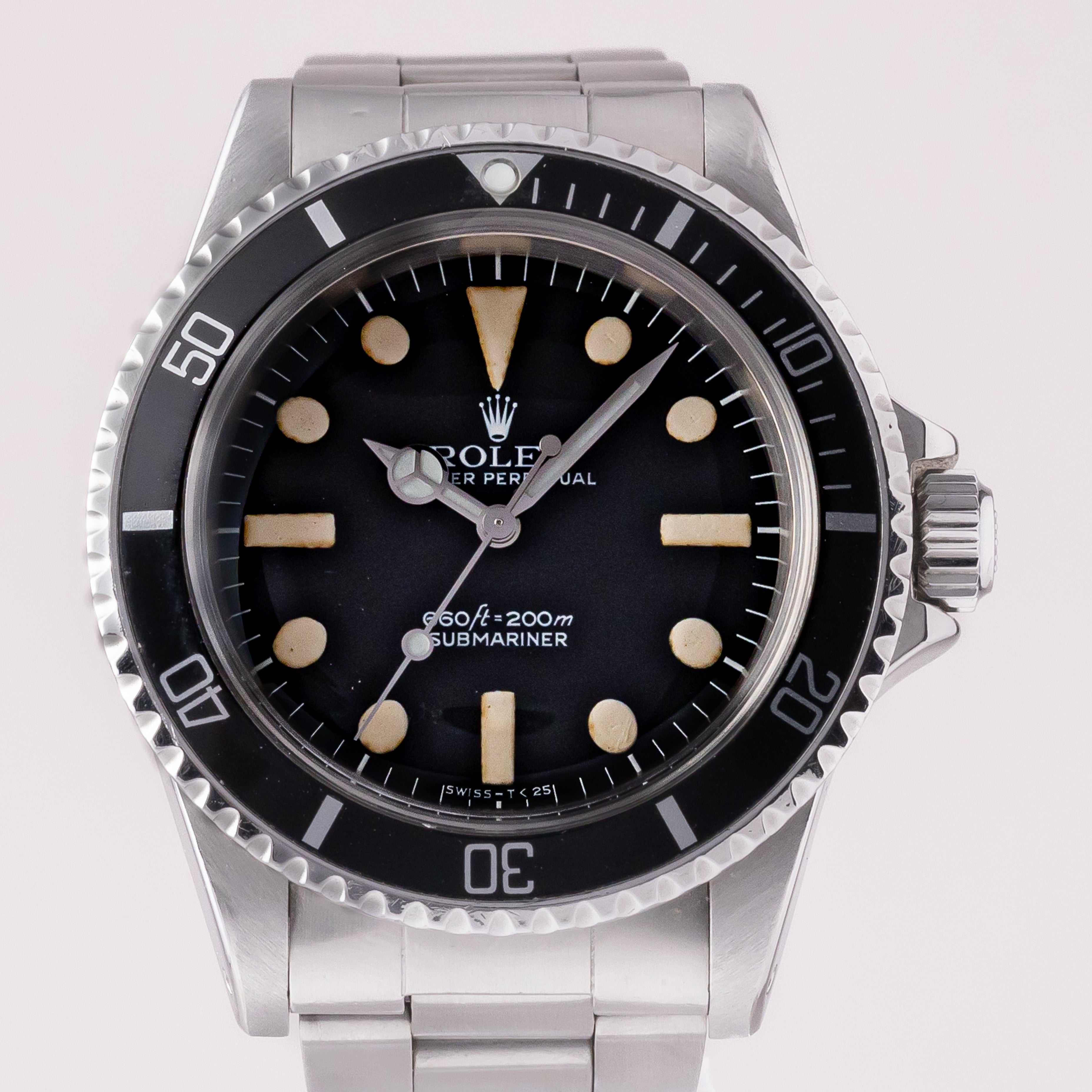 ロレックス サブマリーナ 1978年製マークⅠダイヤル フチなし Ref.5513 国際サービス保証書付き