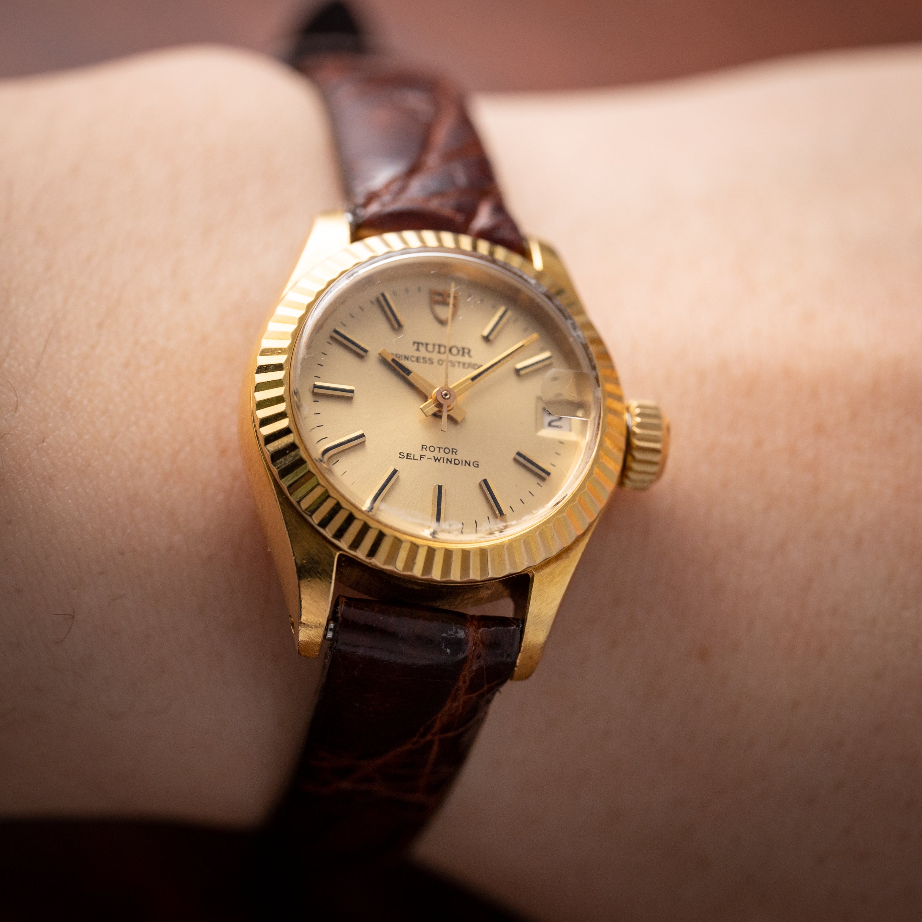 チューダー 1971年製 プリンセスデイト18金無垢ケース Ref.7592