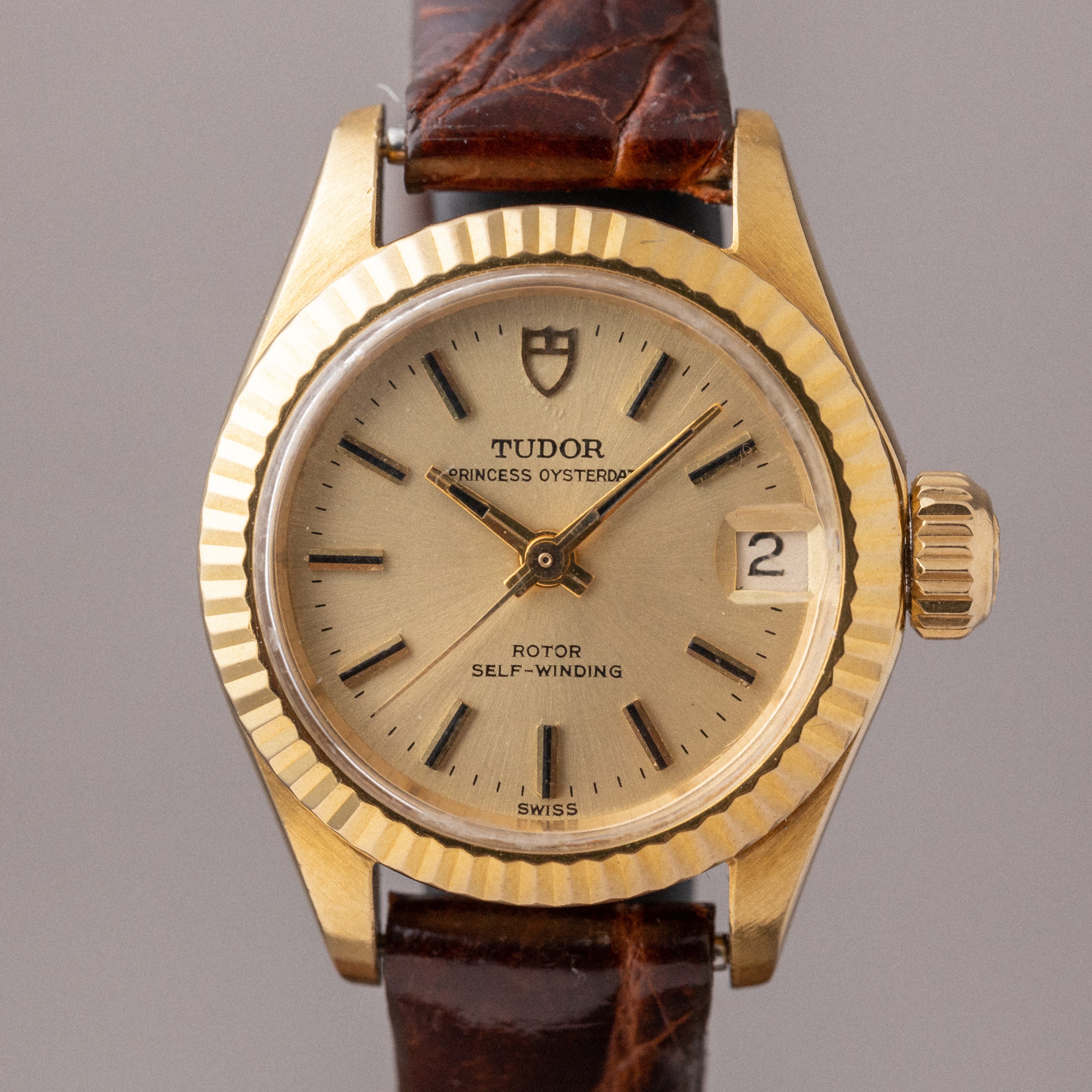 チューダー 1971年製 プリンセスデイト18金無垢ケース Ref.7592