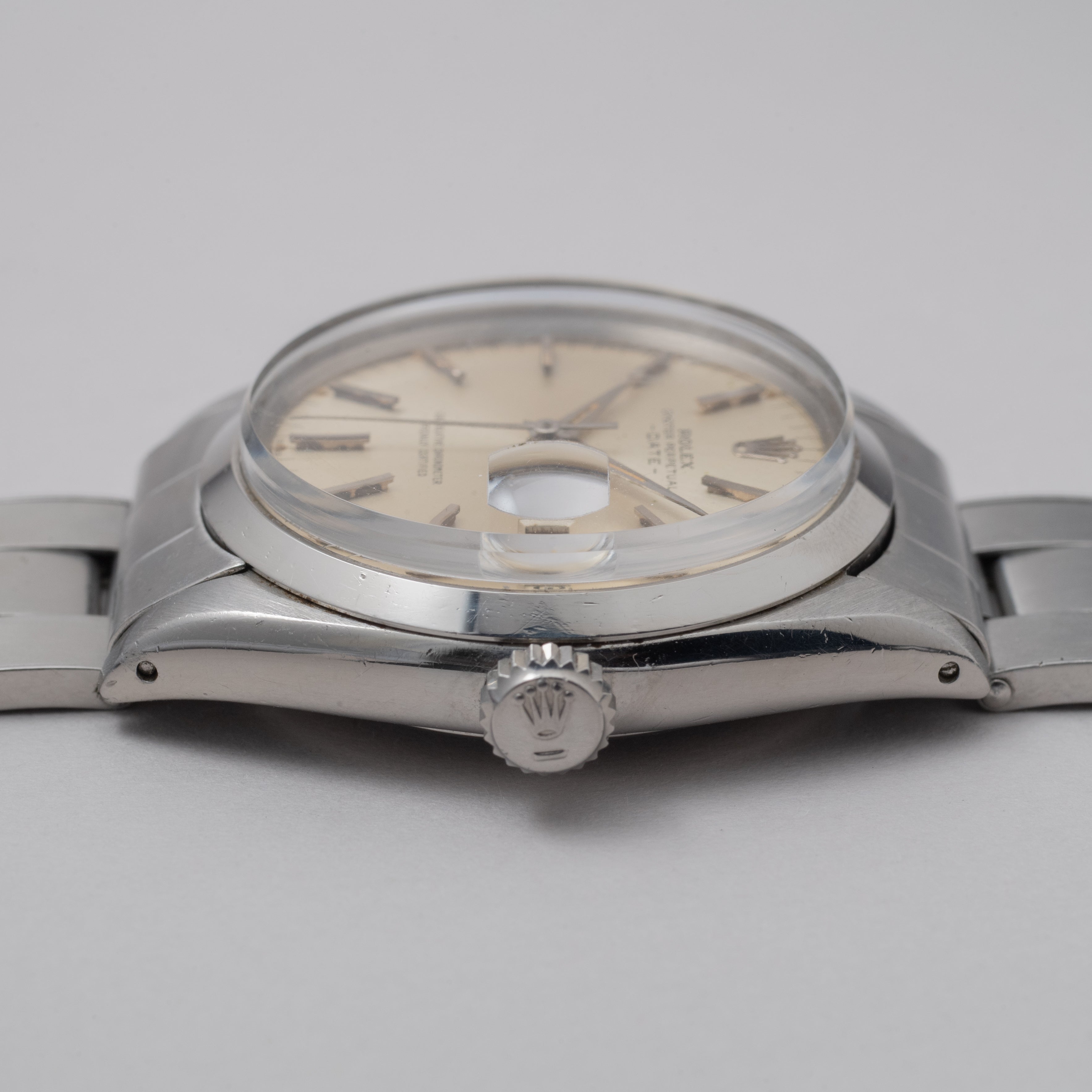 ロレックス 1963年製 オイスターパーペチュアルデイト Ref.1500 剣針 シルバーダイヤル