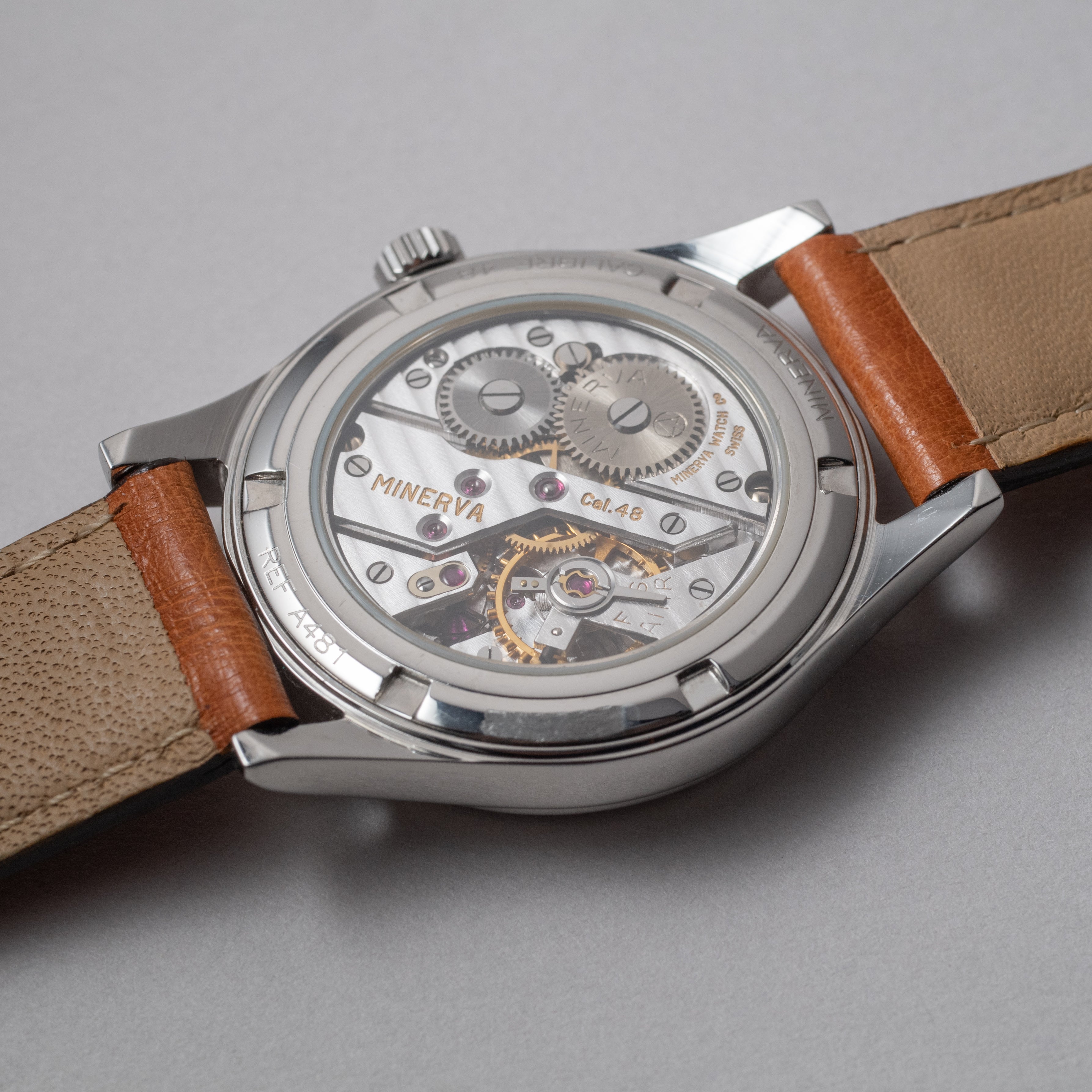 ミネルバ ピタゴラス 未使用 1990年代製 純正オーストリッチ