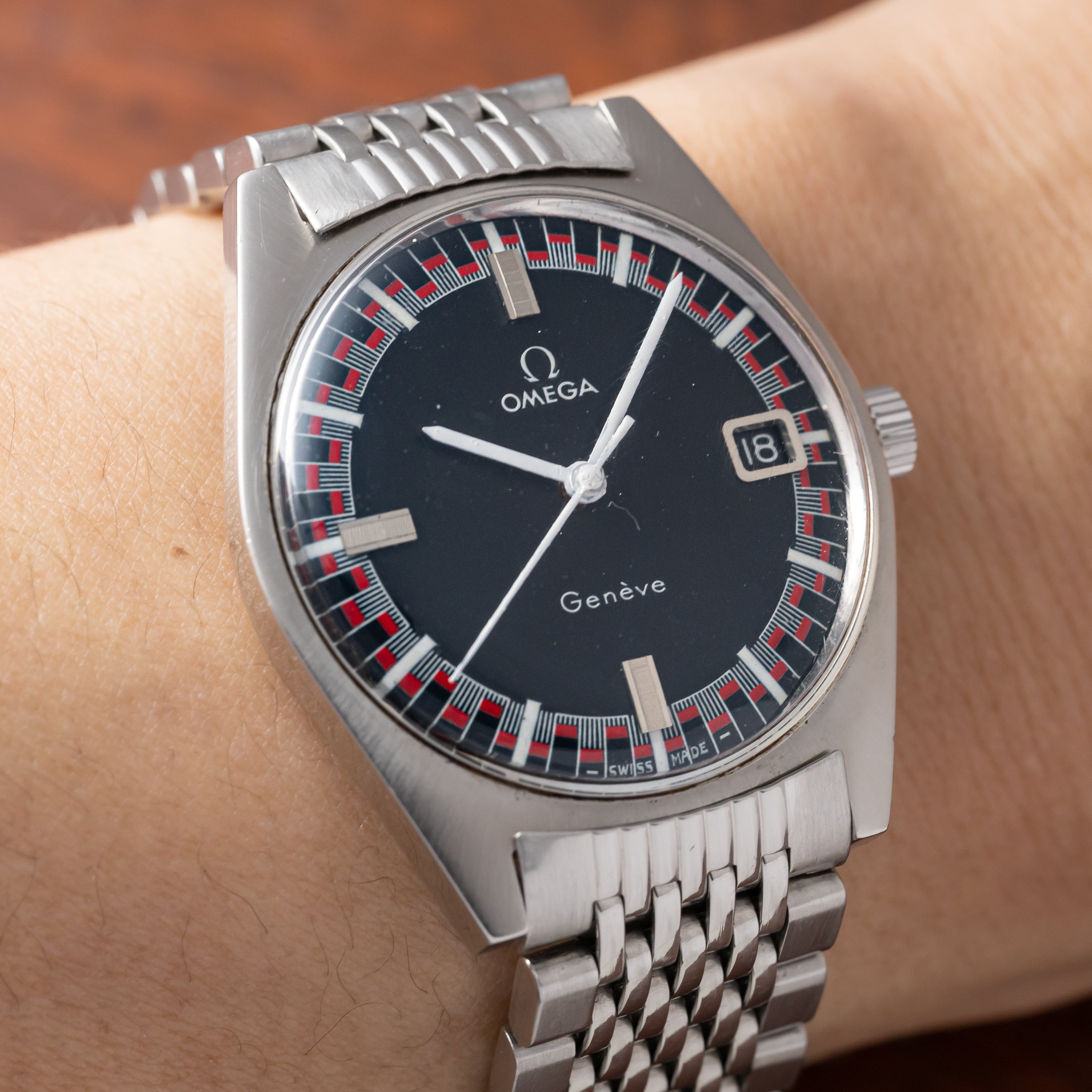 オメガ ジュネーブグランプリダイヤル 1970年製/昭和45年製 手巻き